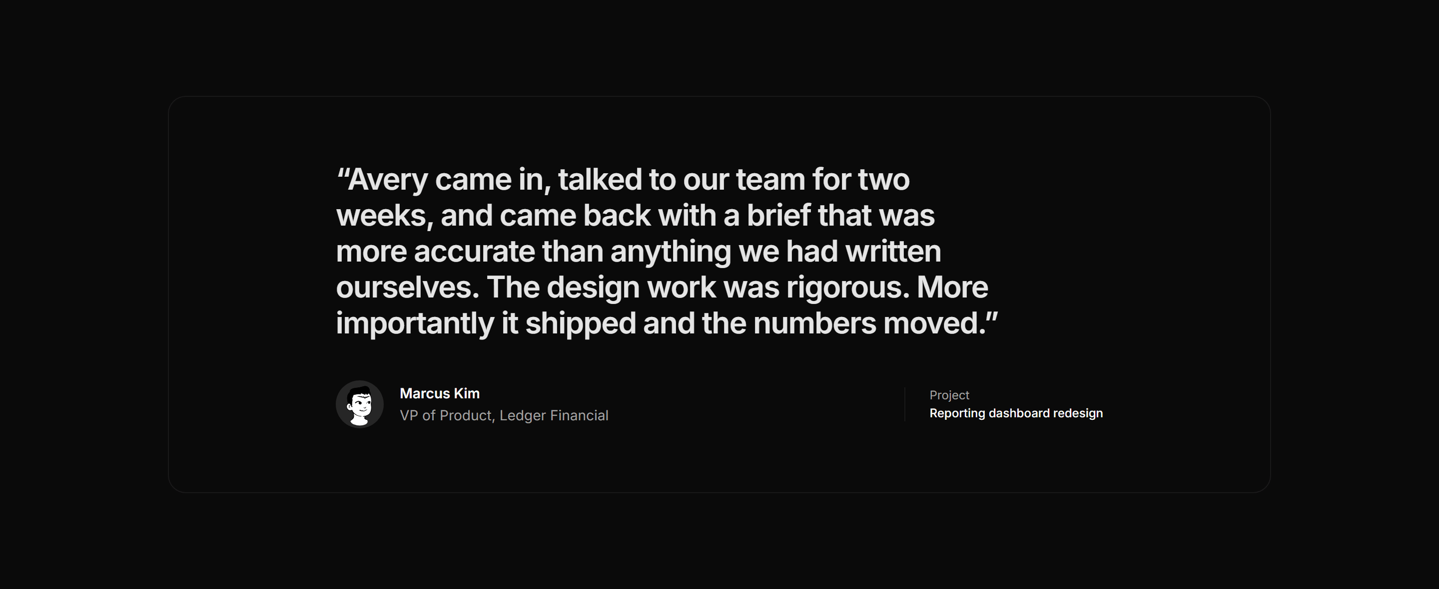 Portfolio Case Study: Testimonial In Case