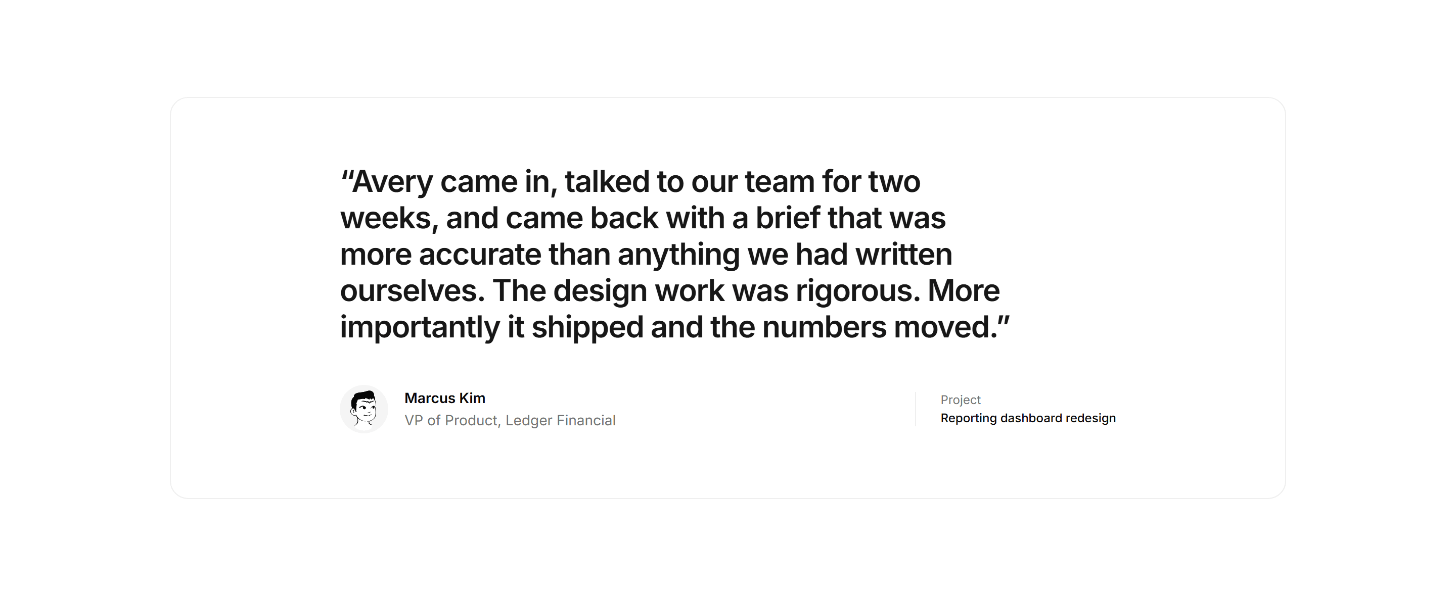 Portfolio Case Study: Testimonial In Case