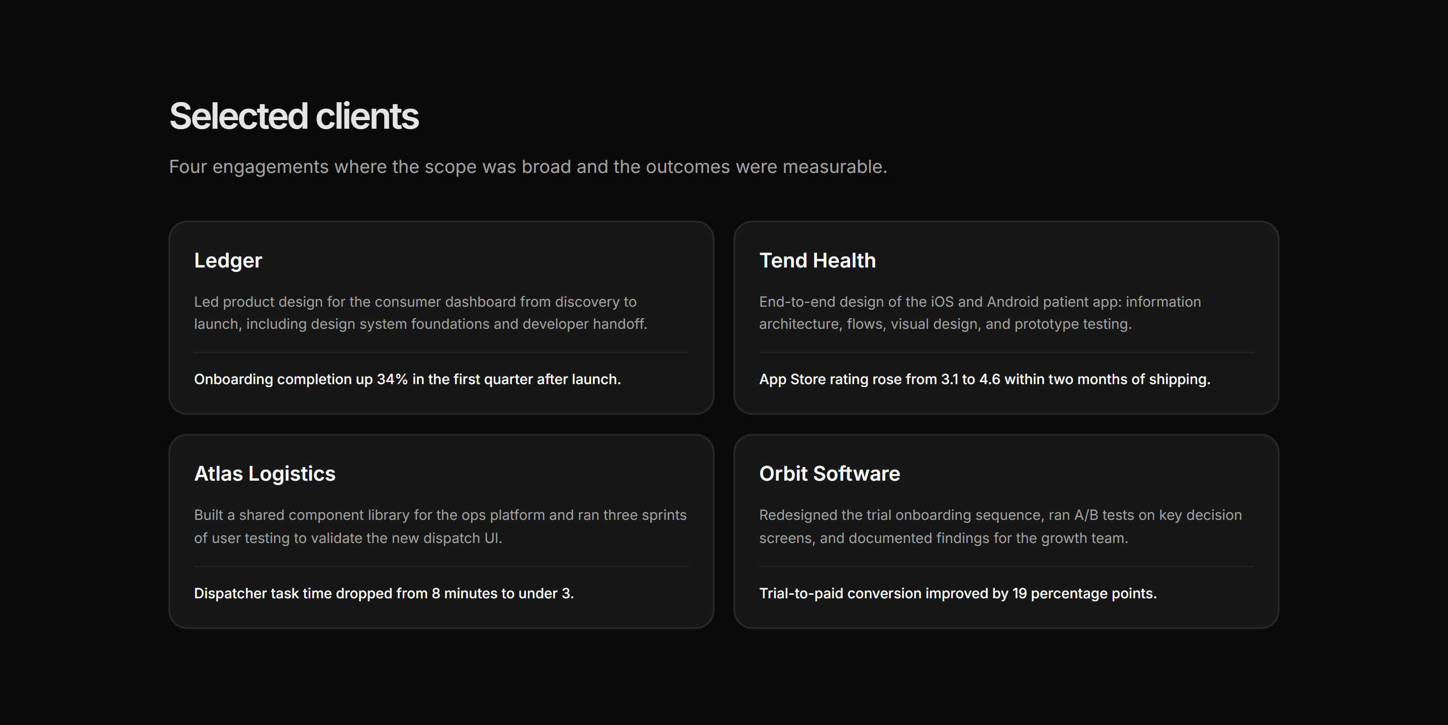Portfolio Clients and Logo: Notable Clients