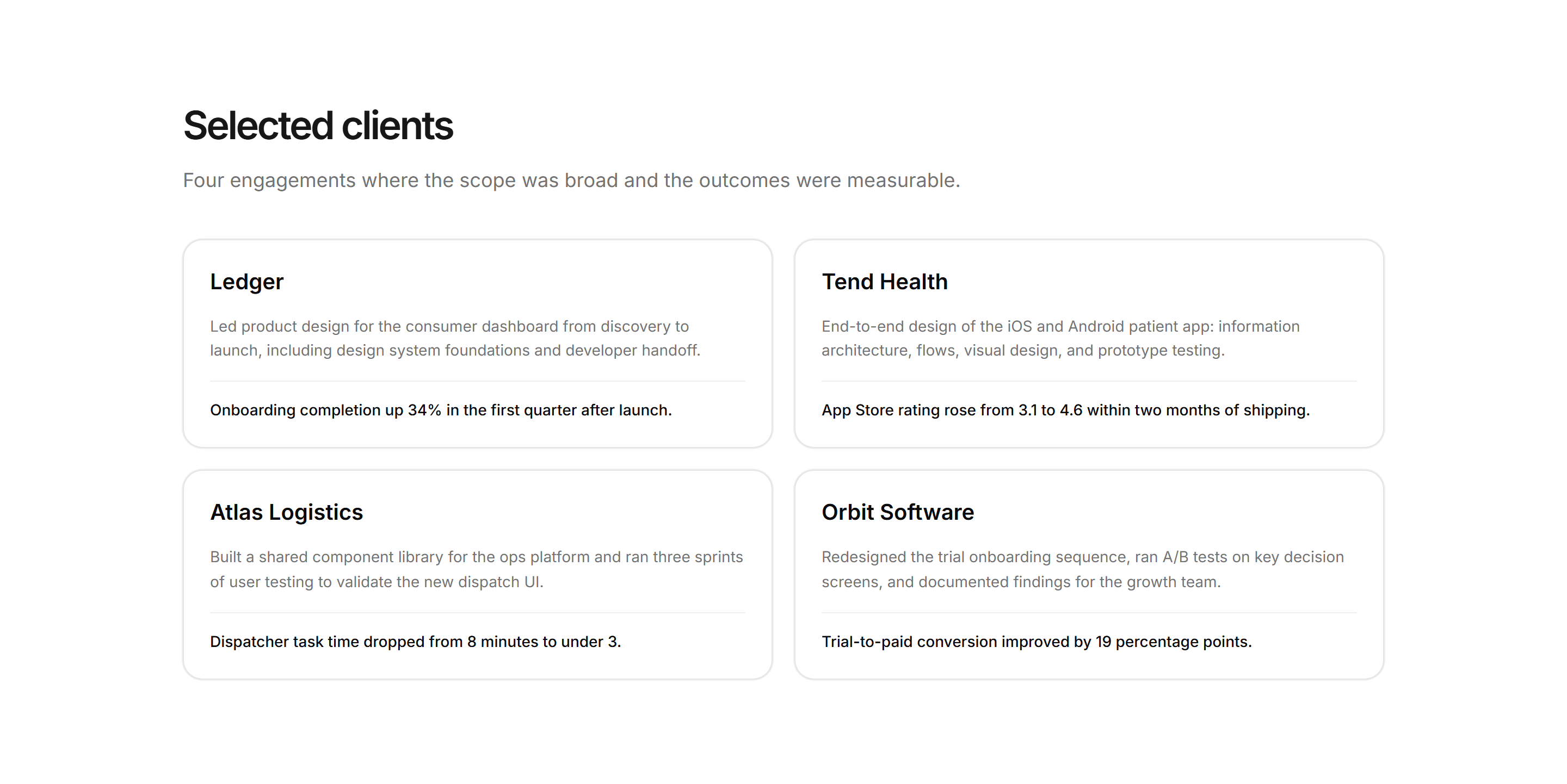 Portfolio Clients and Logo: Notable Clients