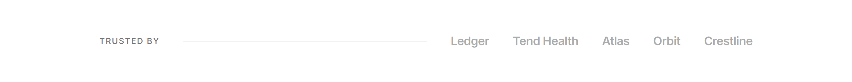 Portfolio Clients and Logo: Trusted By Row