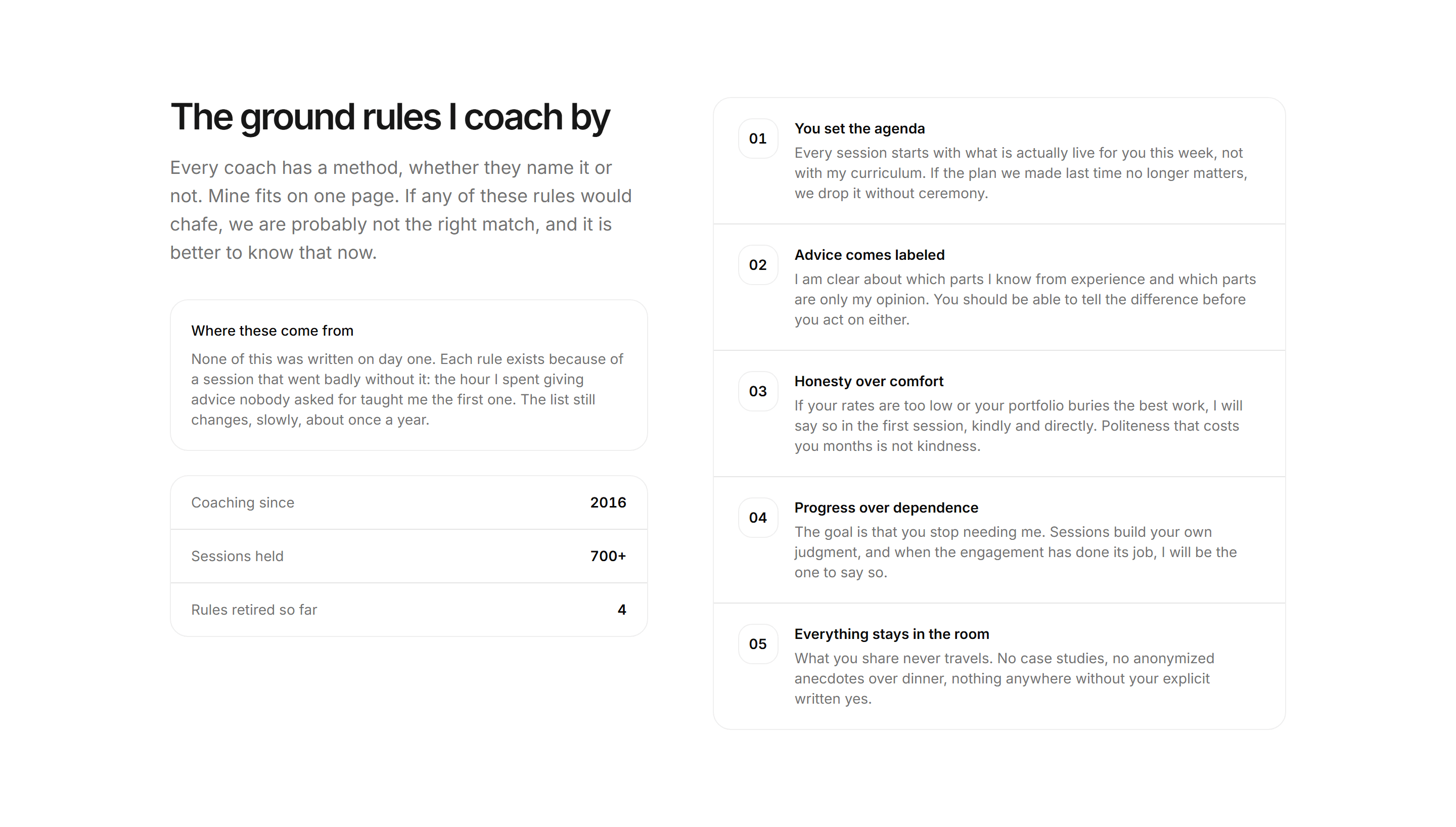 Portfolio Coaching and Mentoring: Coaching Principles