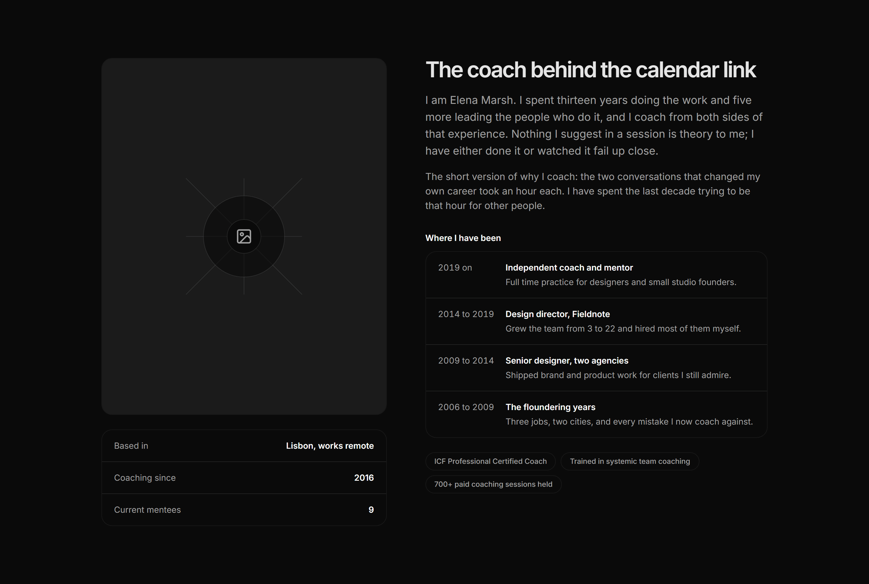 Portfolio Coaching and Mentoring: Meet The Coach