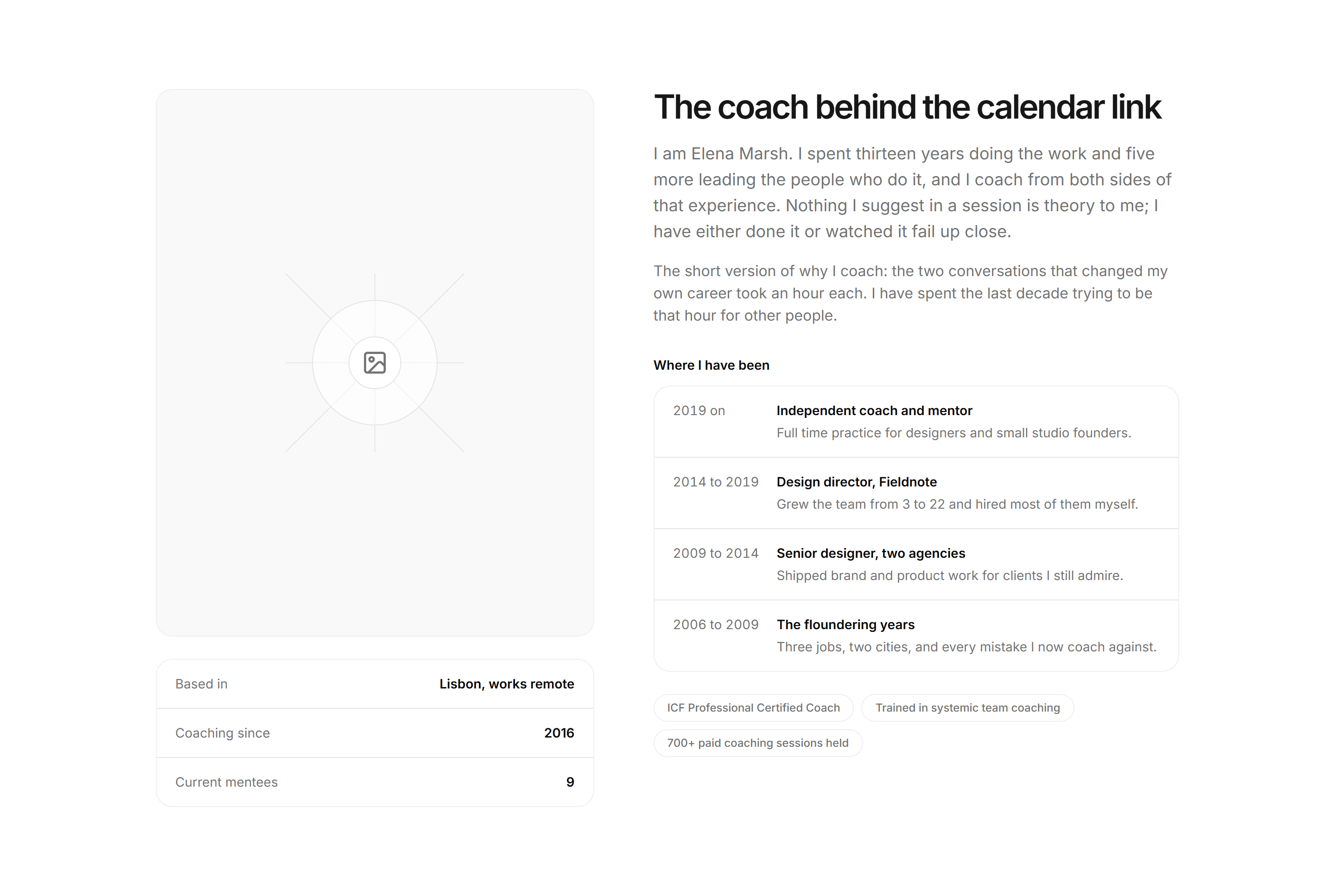 Portfolio Coaching and Mentoring: Meet The Coach
