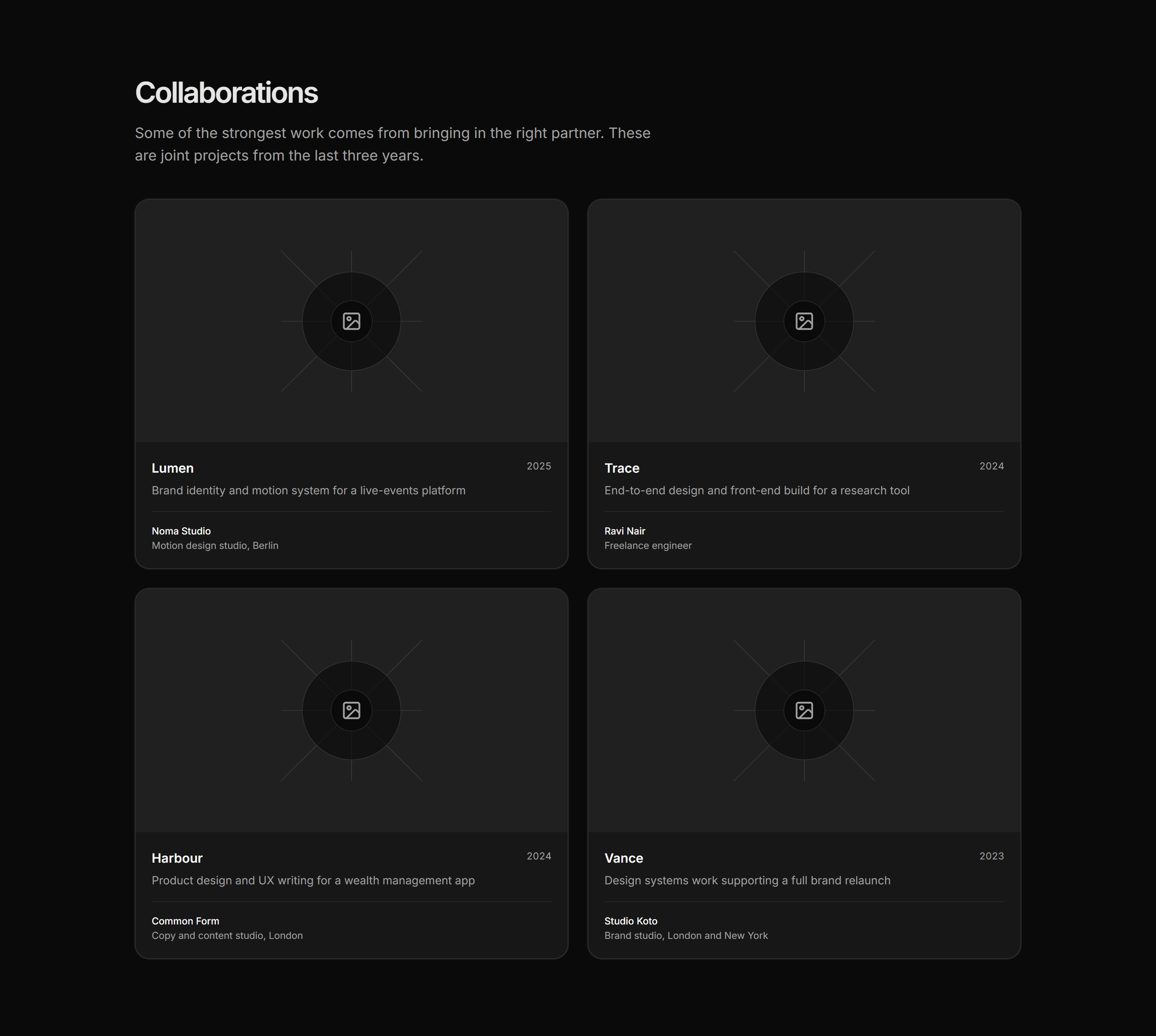 Portfolio Collaboration: Collab Grid