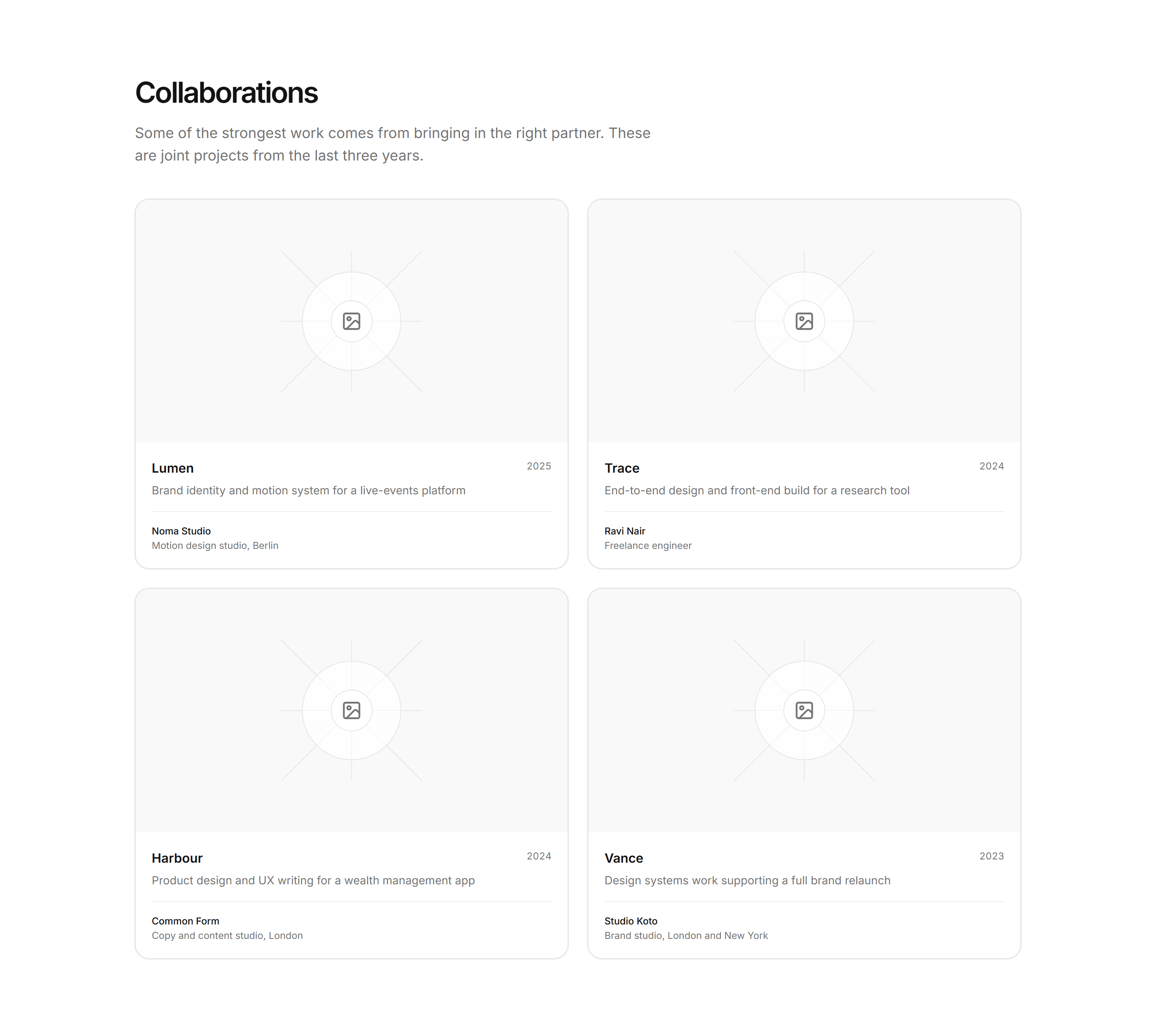 Portfolio Collaboration: Collab Grid