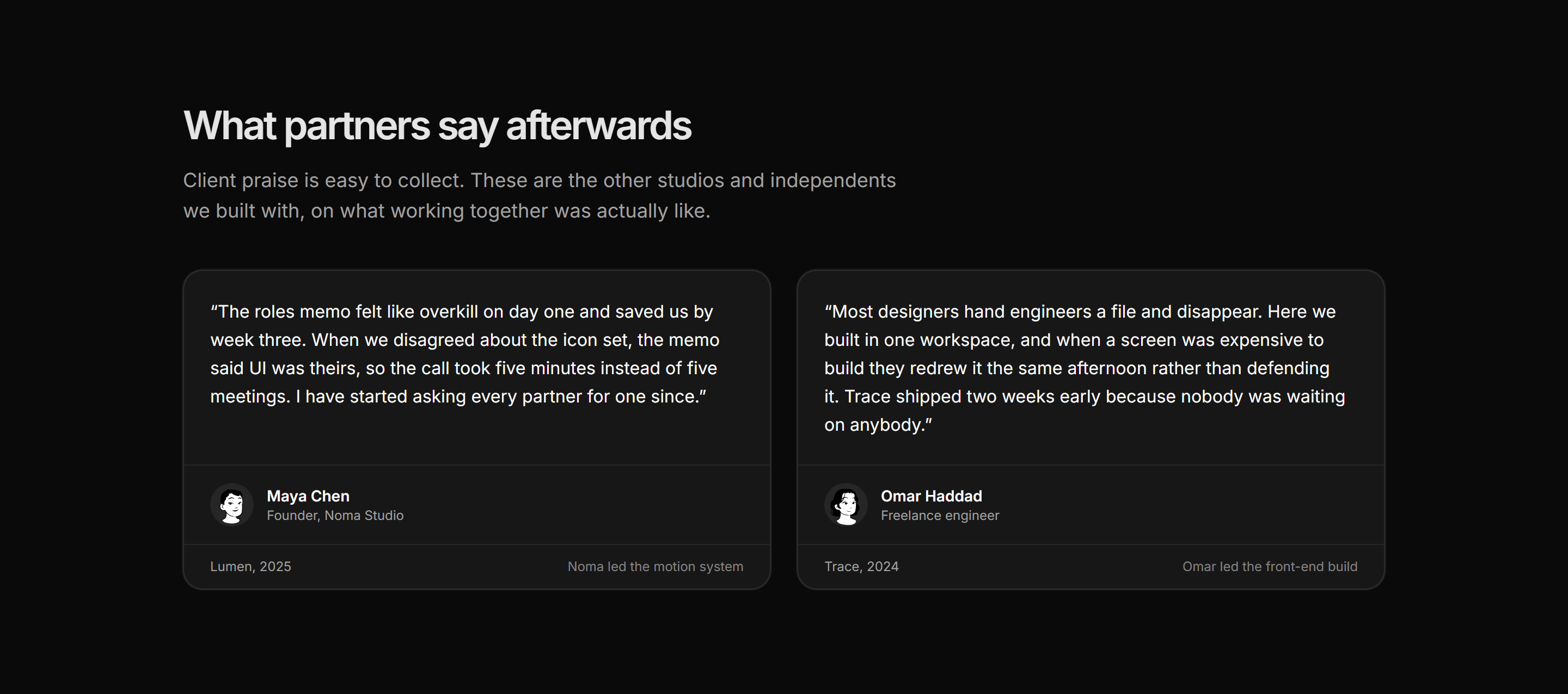 Portfolio Collaboration: Partner Quotes