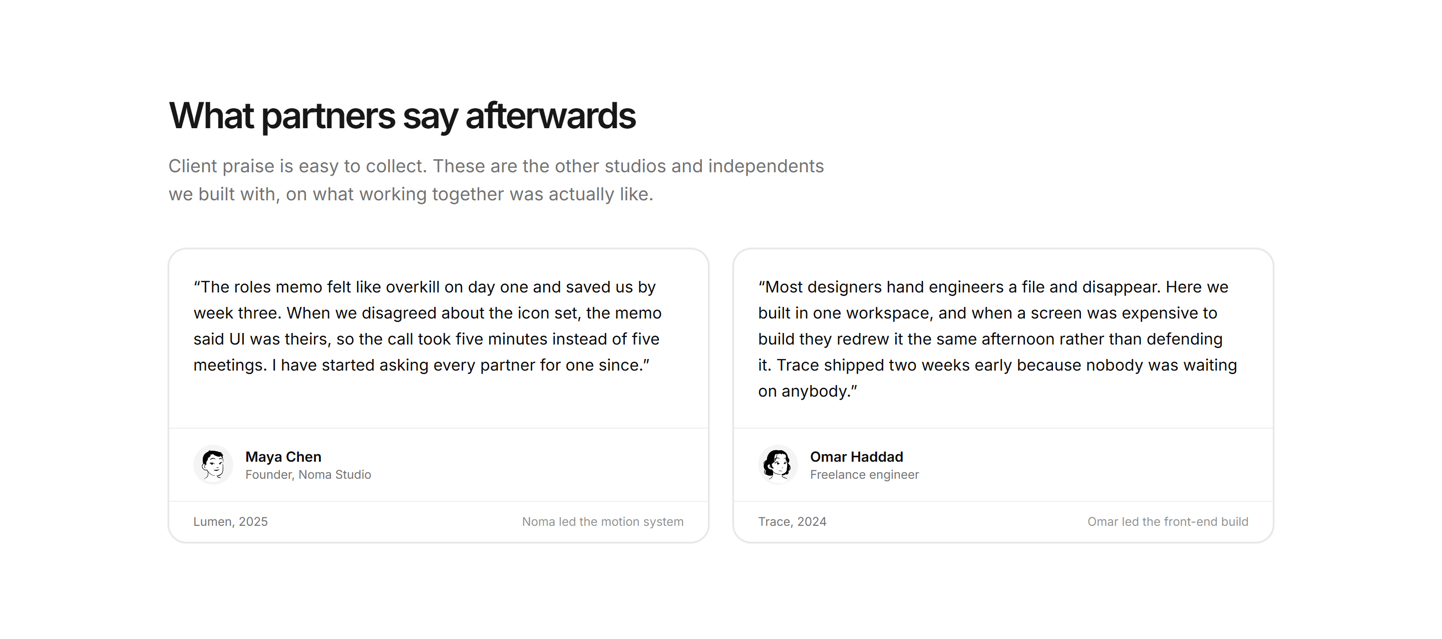 Portfolio Collaboration: Partner Quotes