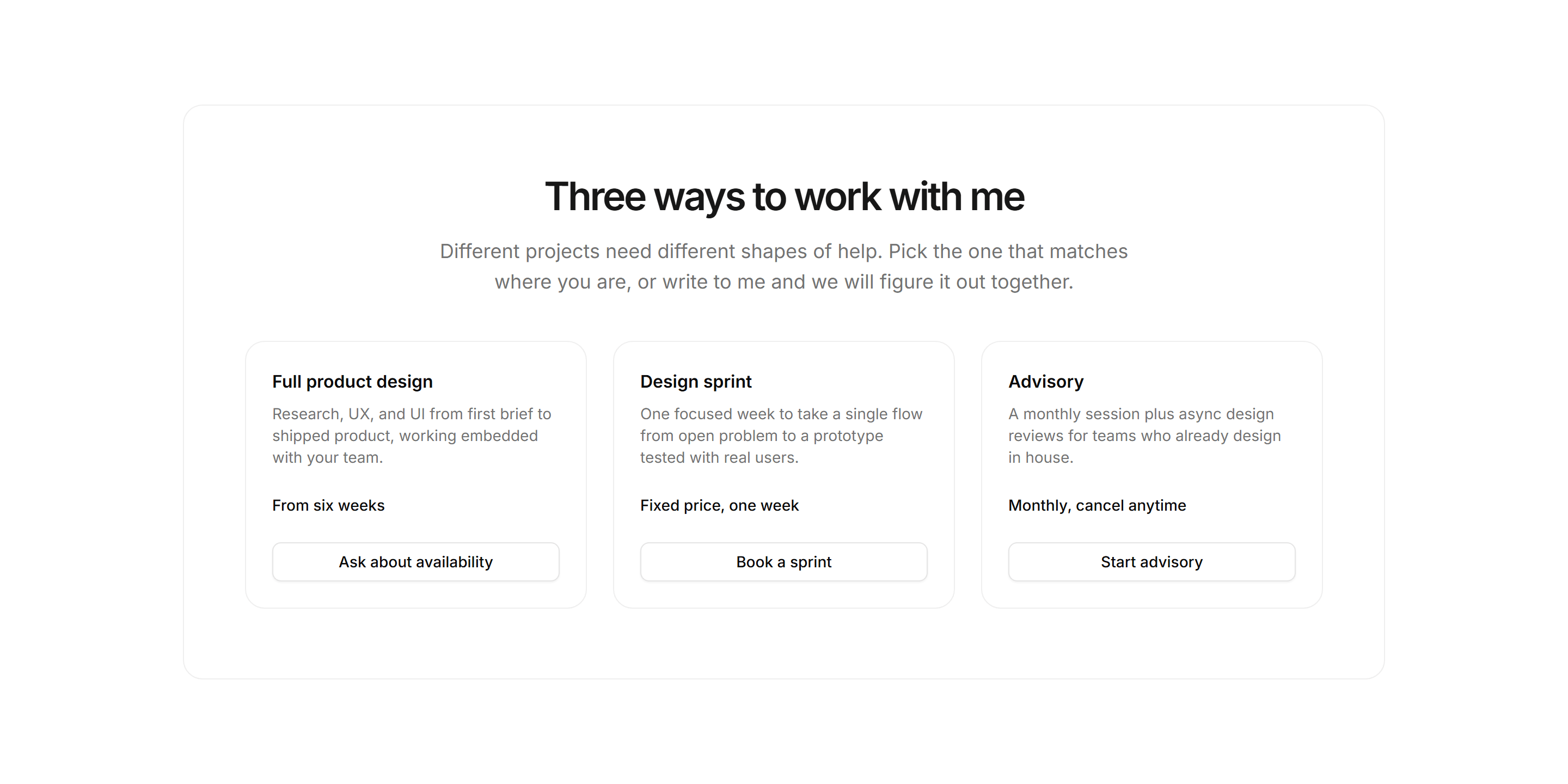 Portfolio Calls to Action: Engagement Paths CTA