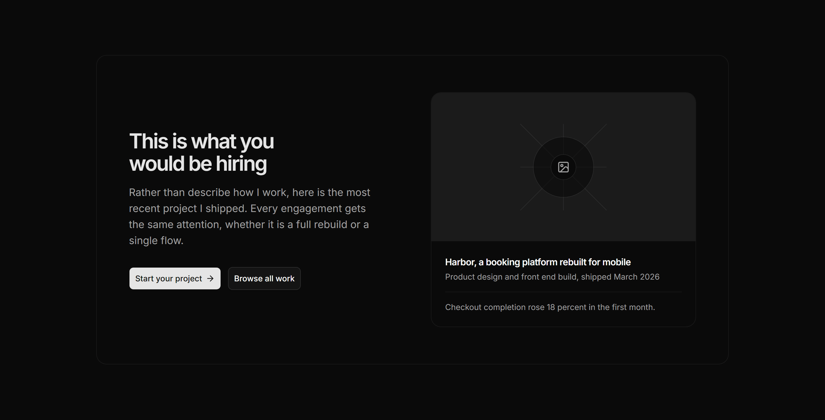 Portfolio Calls to Action: Featured Work CTA