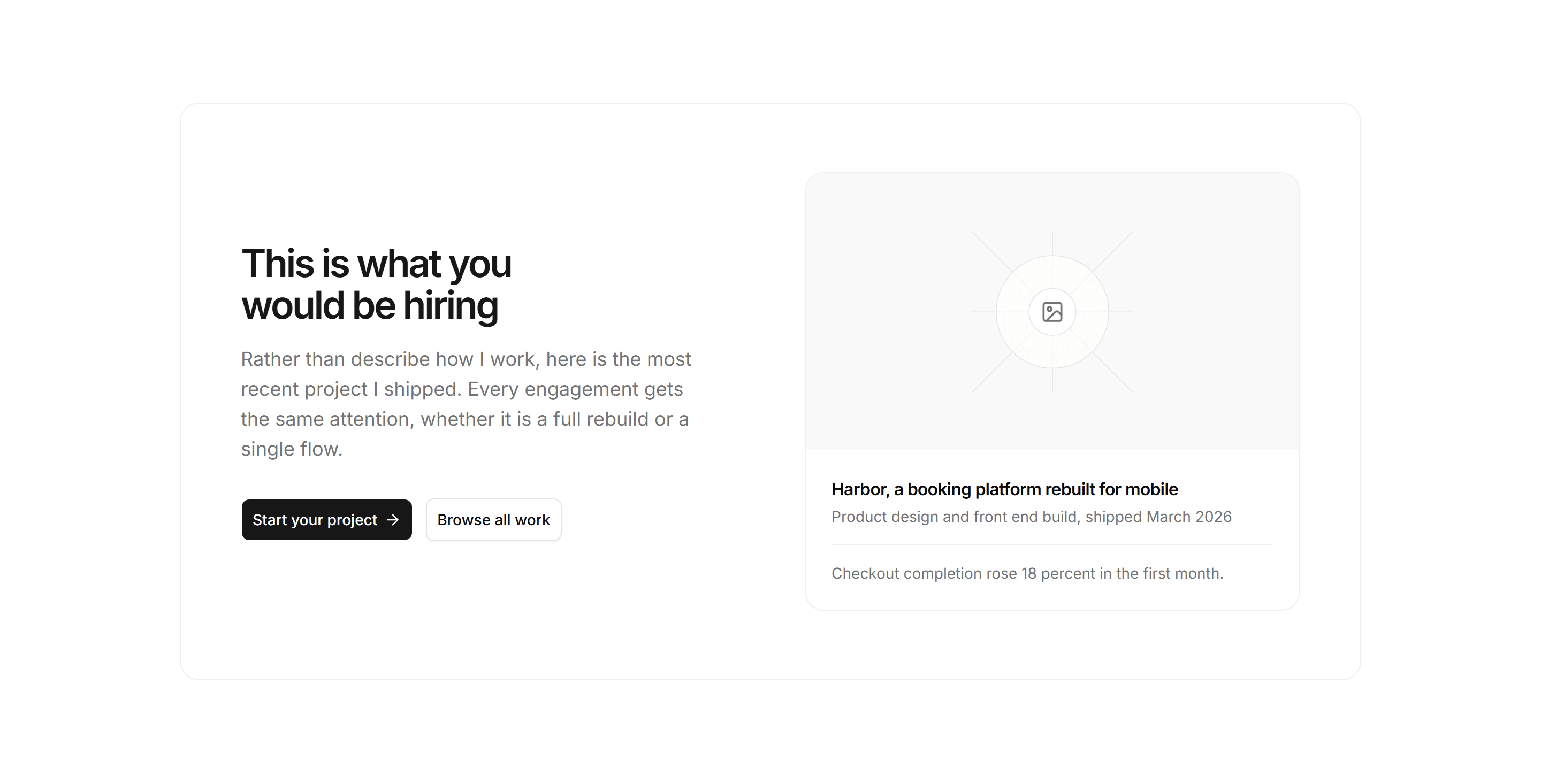 Portfolio Calls to Action: Featured Work CTA