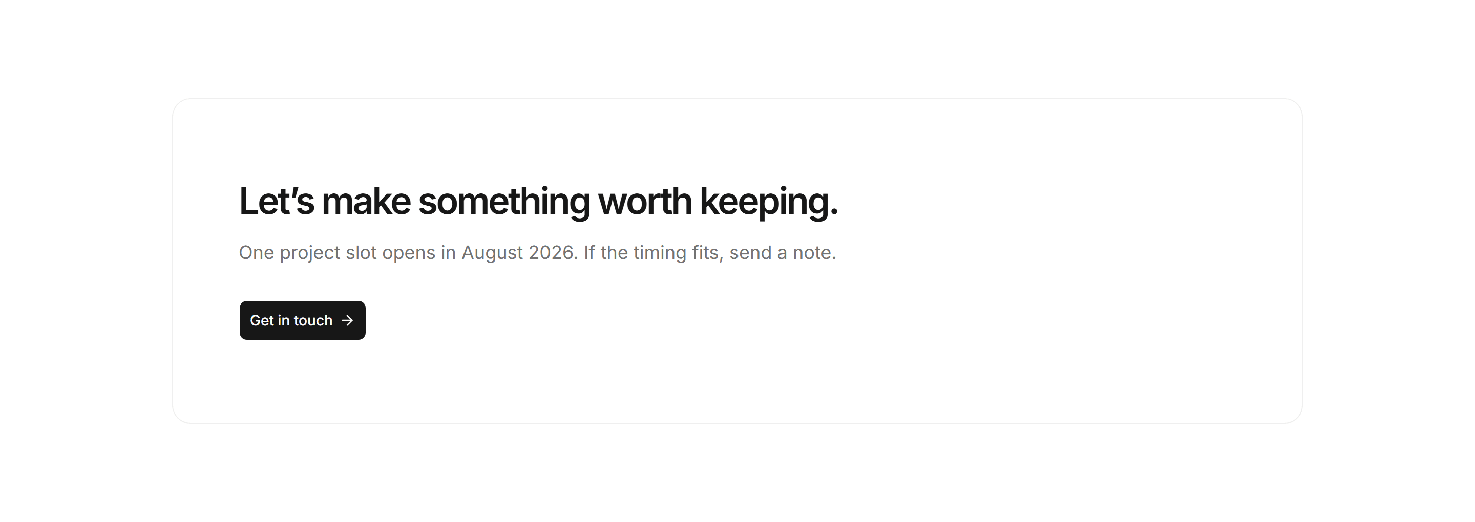 Portfolio Calls to Action: Full Bleed Cta