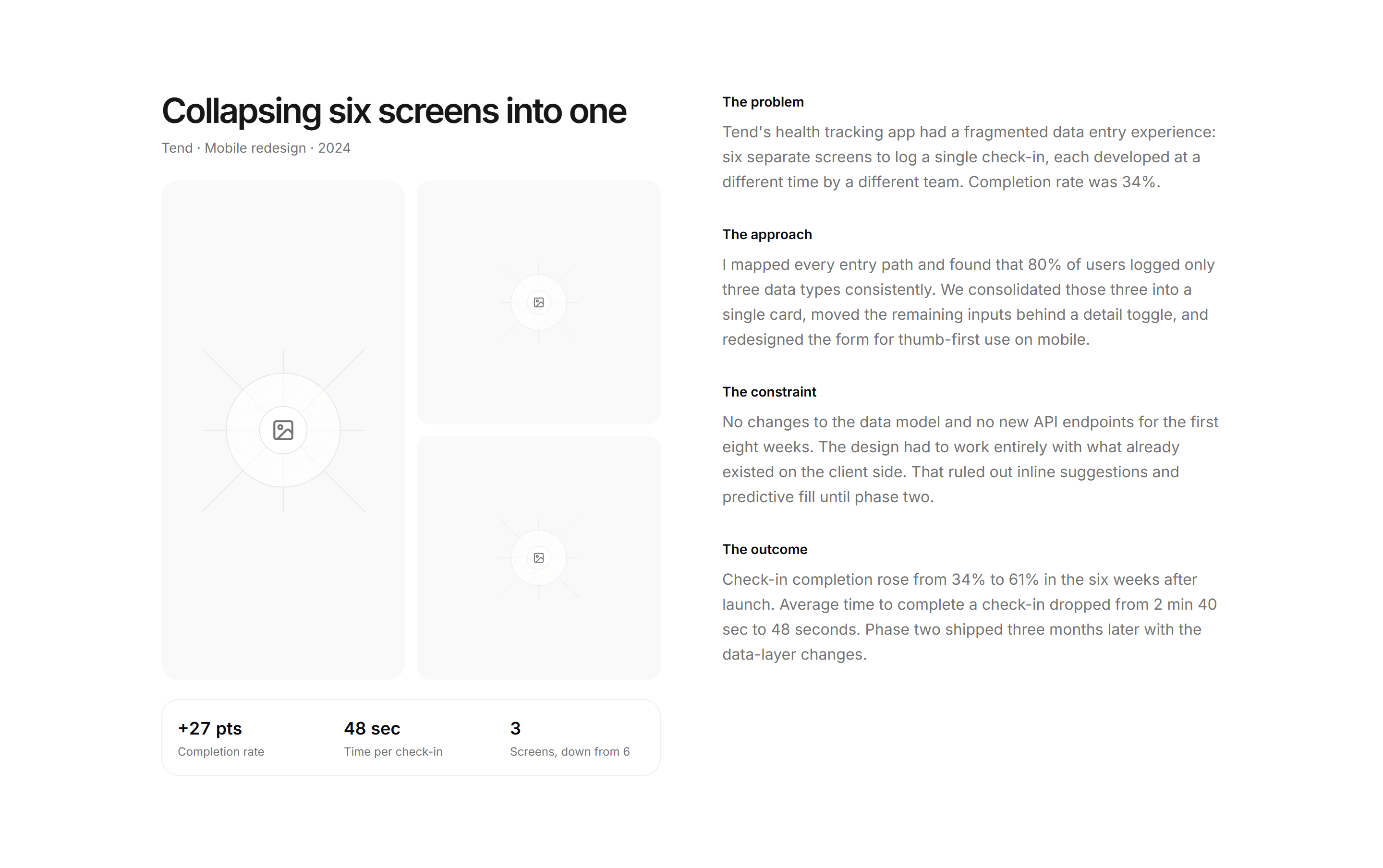 Portfolio Design Portfolio: Case Study Design