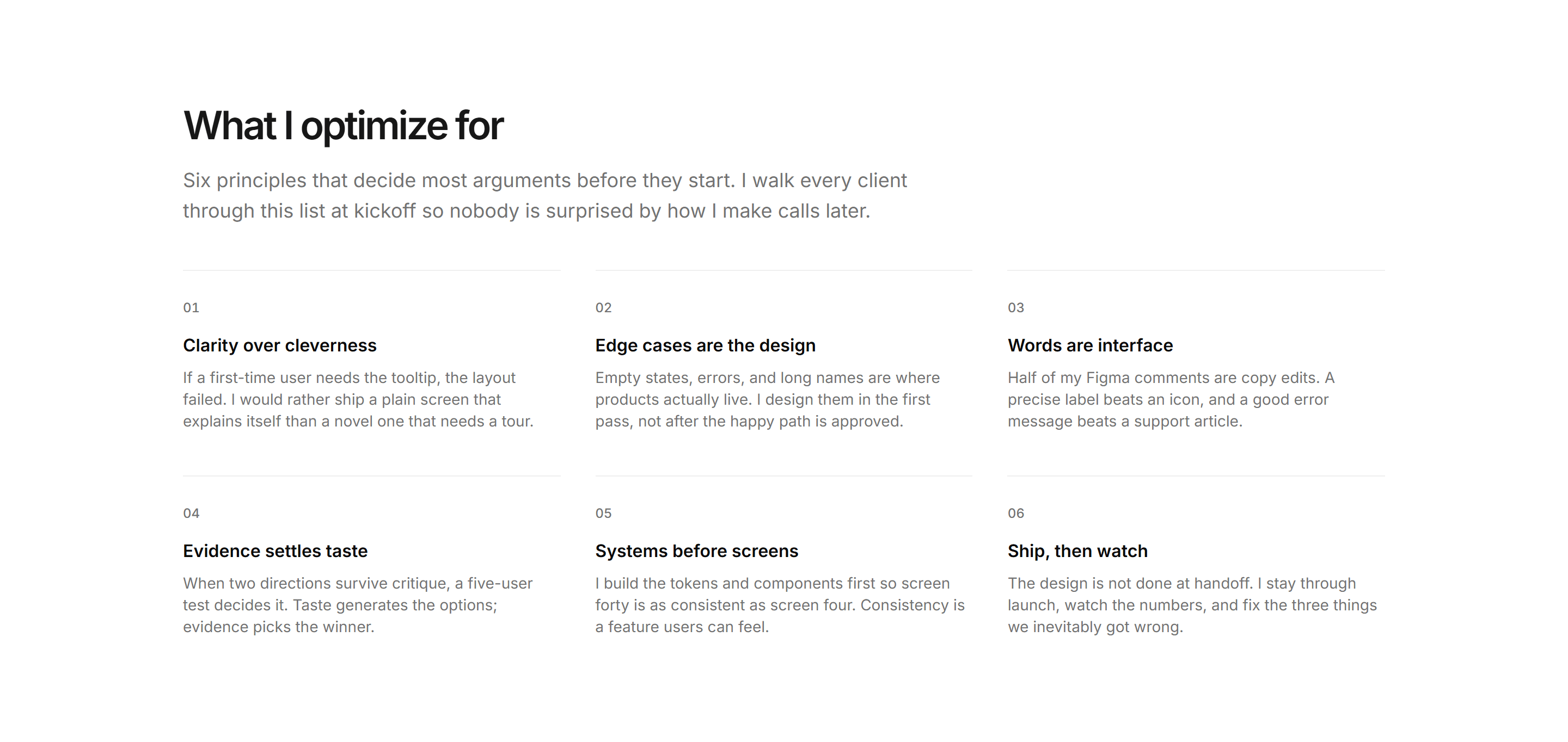 Portfolio Design Portfolio: Design Principles