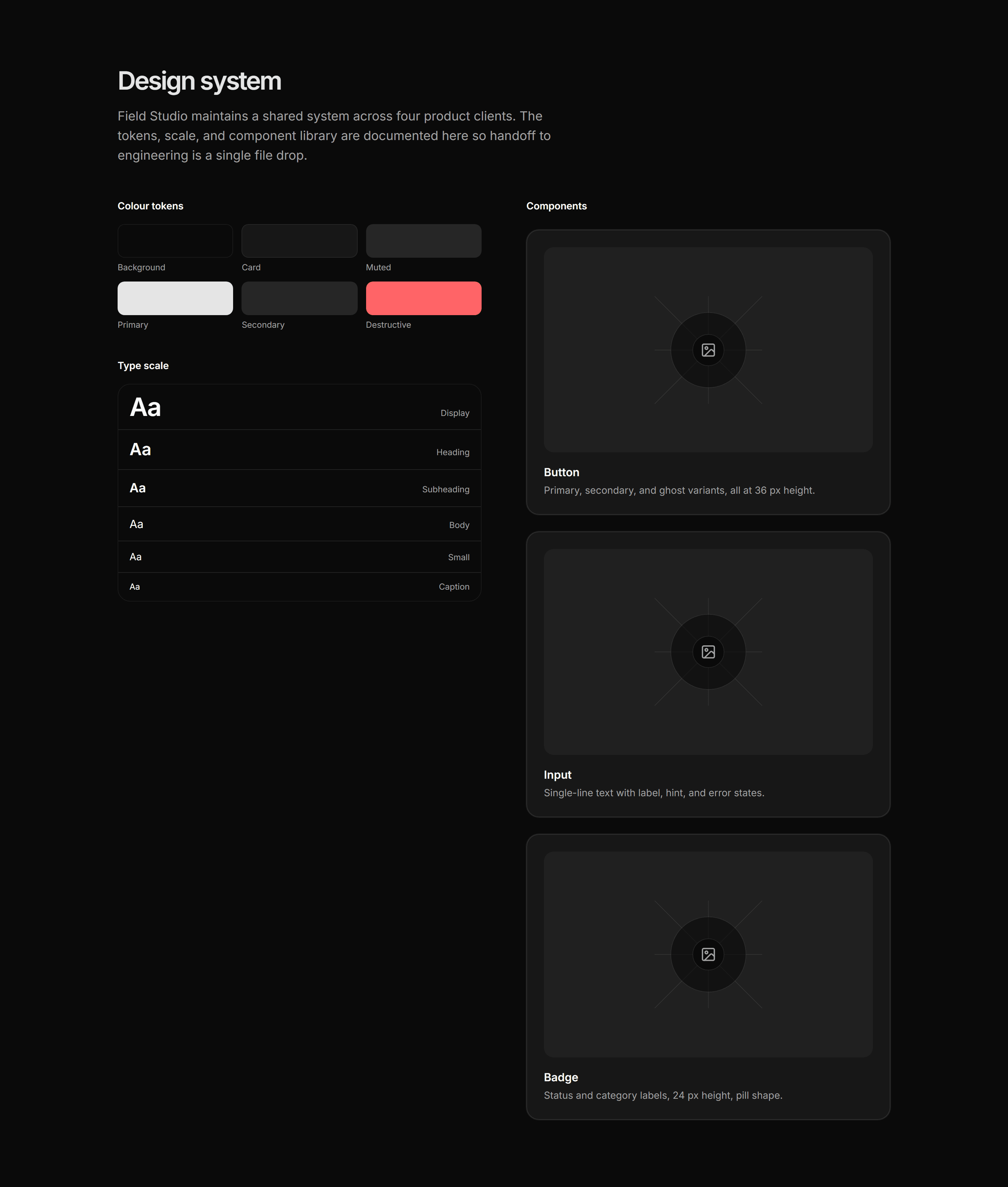 Portfolio Design Portfolio: Design System Display