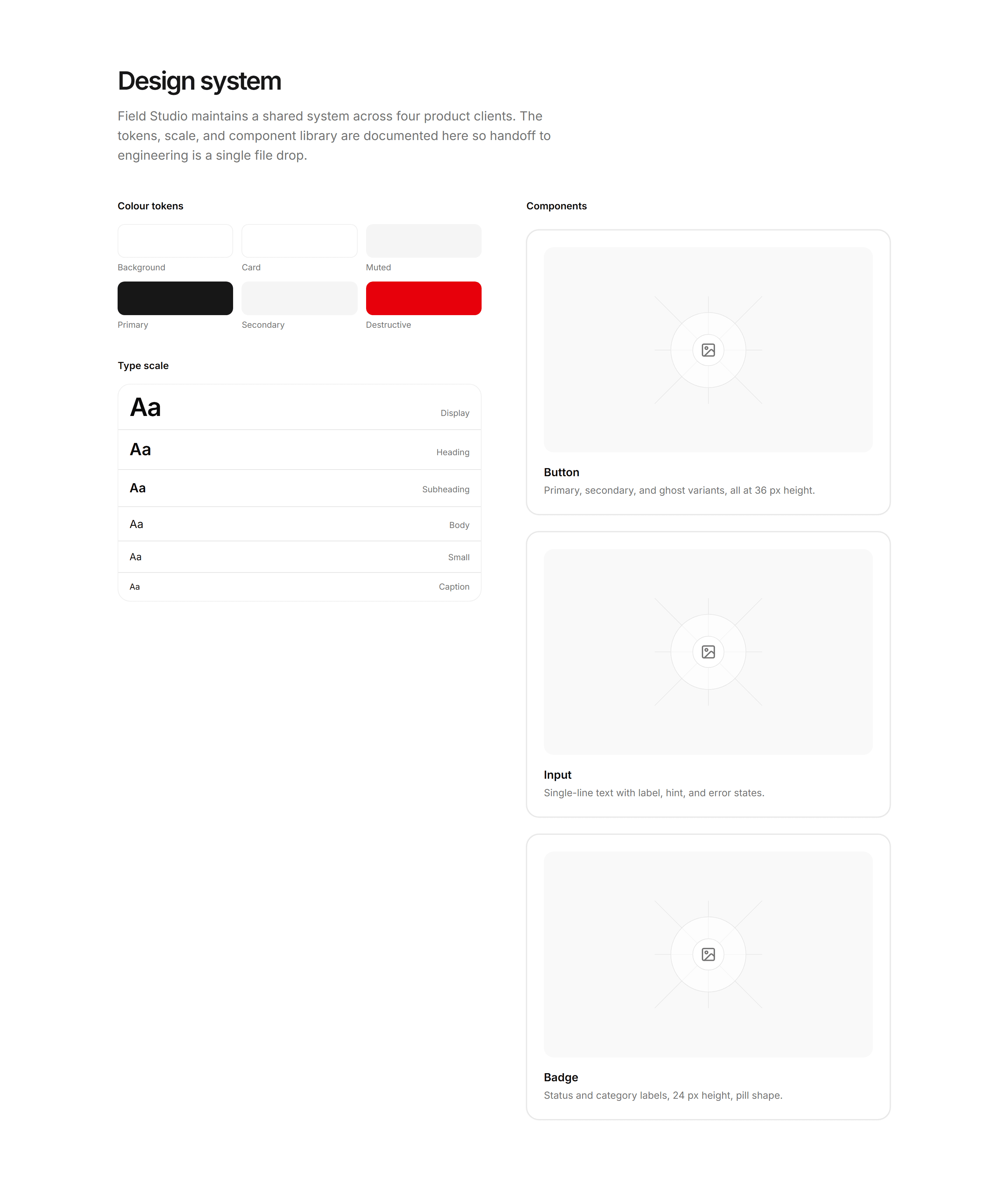 Portfolio Design Portfolio: Design System Display