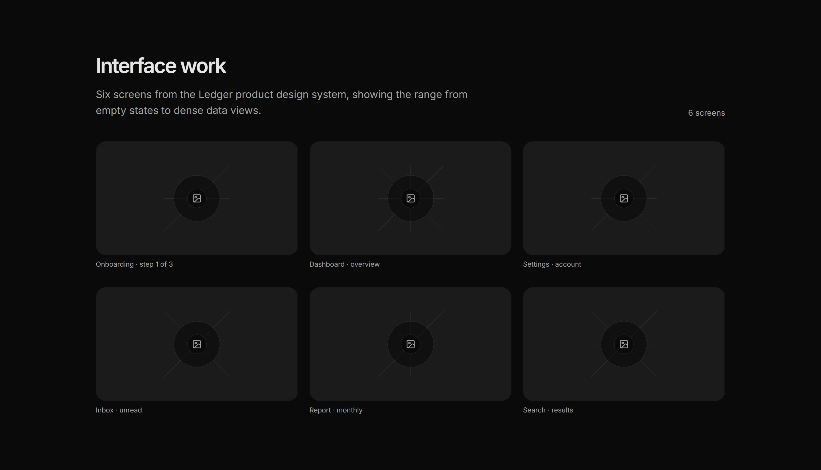 Portfolio Design Portfolio: UI Wall