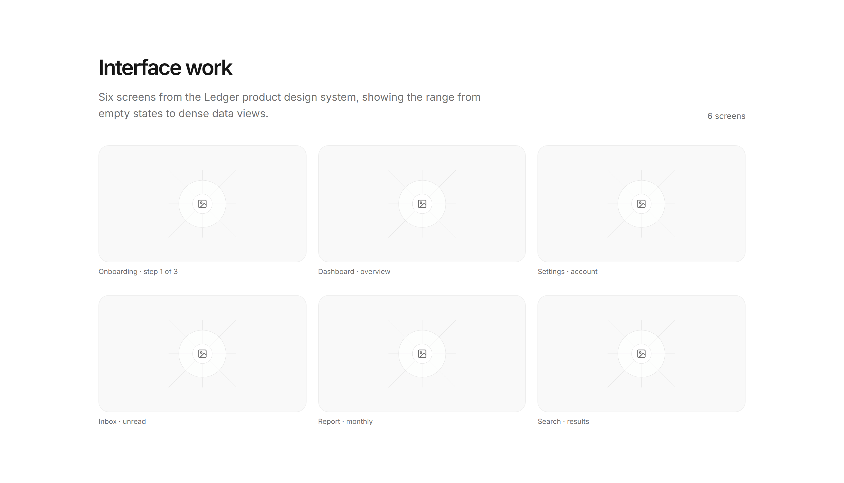 Portfolio Design Portfolio: UI Wall