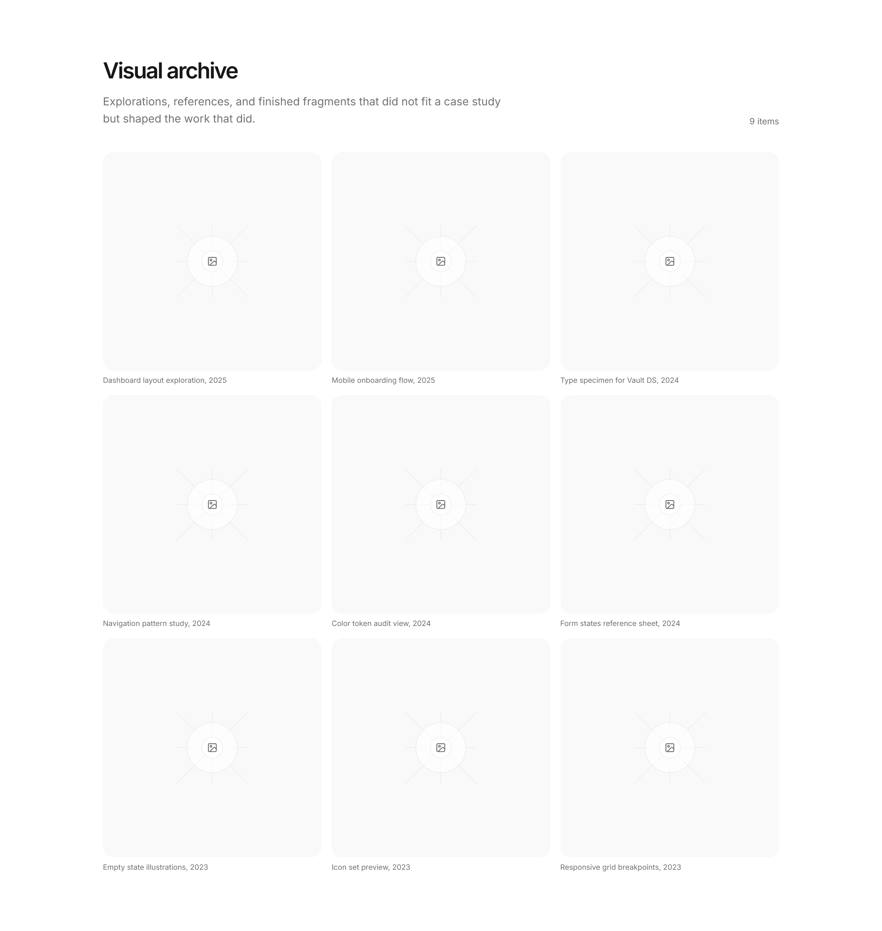 Portfolio Design Portfolio: Visual Grid
