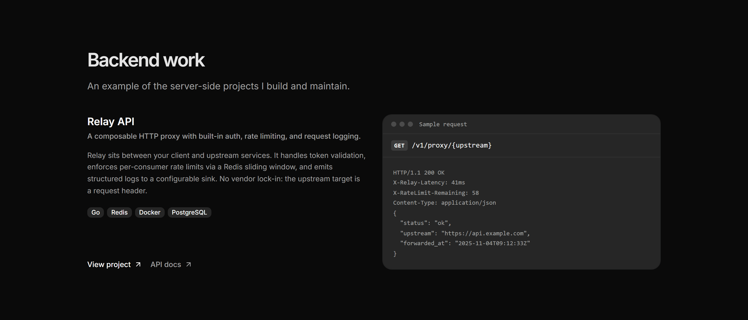 Portfolio Developer Portfolio: Api Project Card
