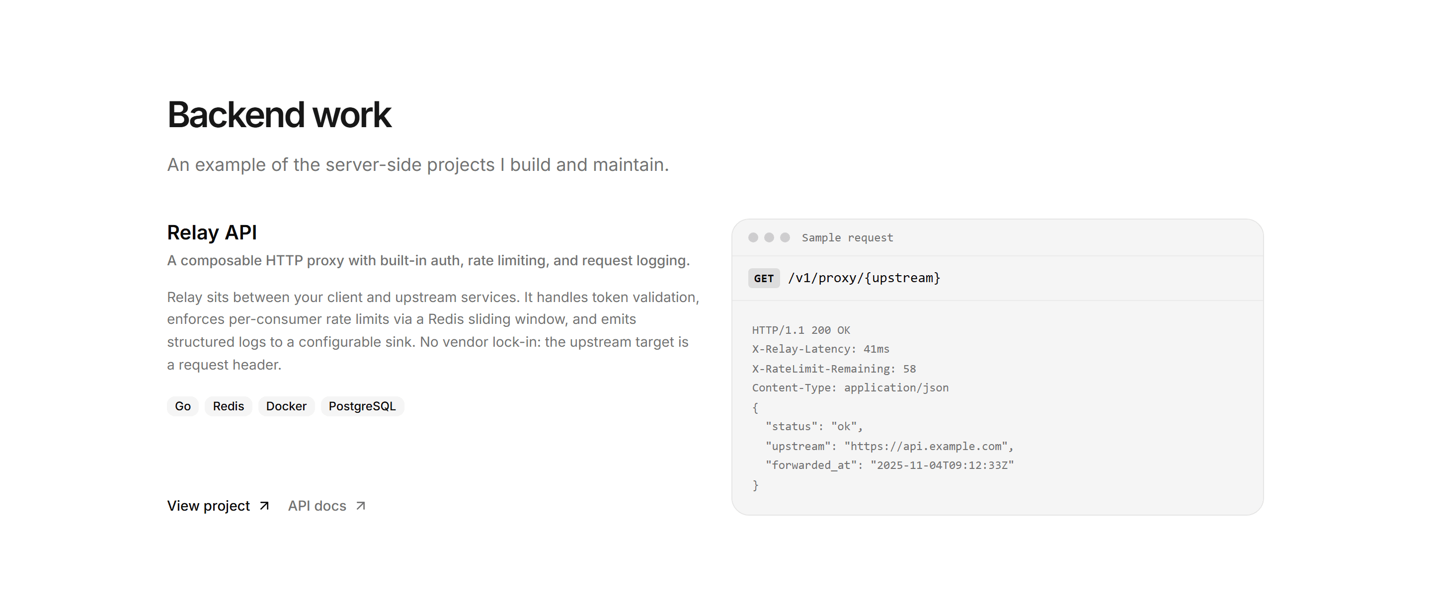 Portfolio Developer Portfolio: Api Project Card