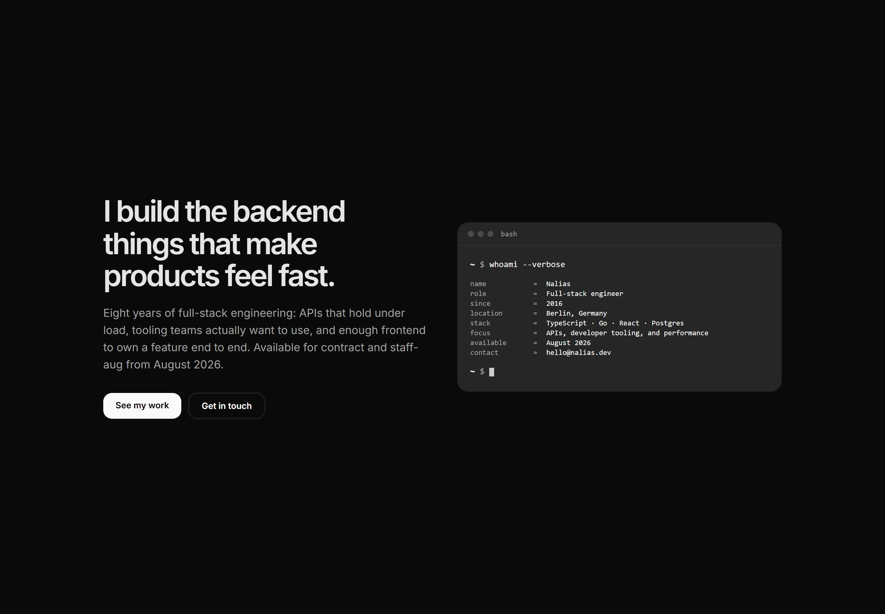 Portfolio Developer Portfolio: Terminal Intro