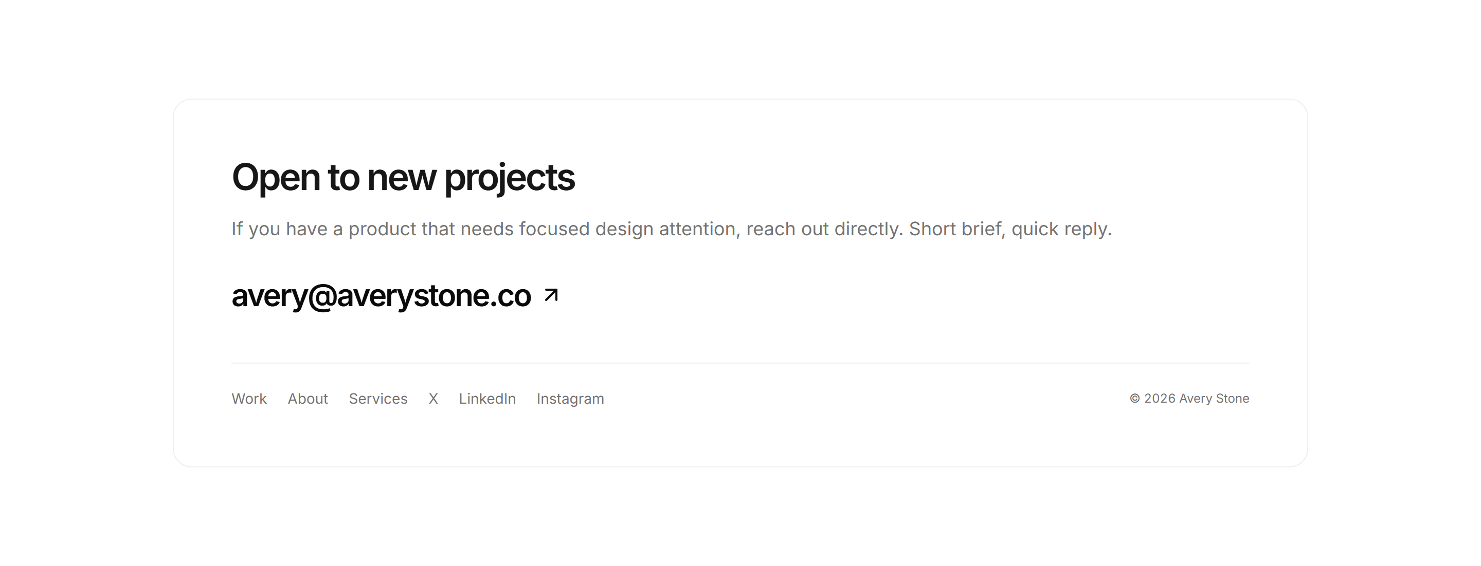 Portfolio Footer: Big Cta Footer