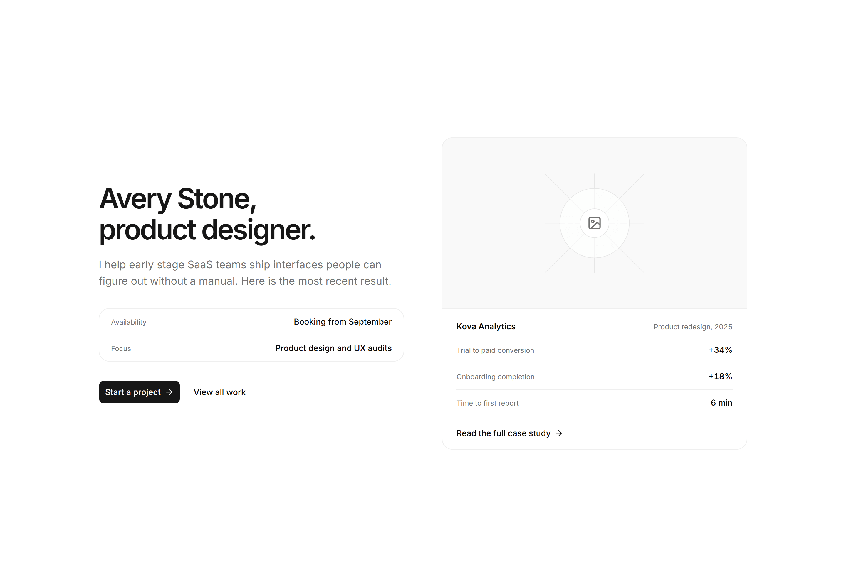 Portfolio Hero: Featured Case Hero