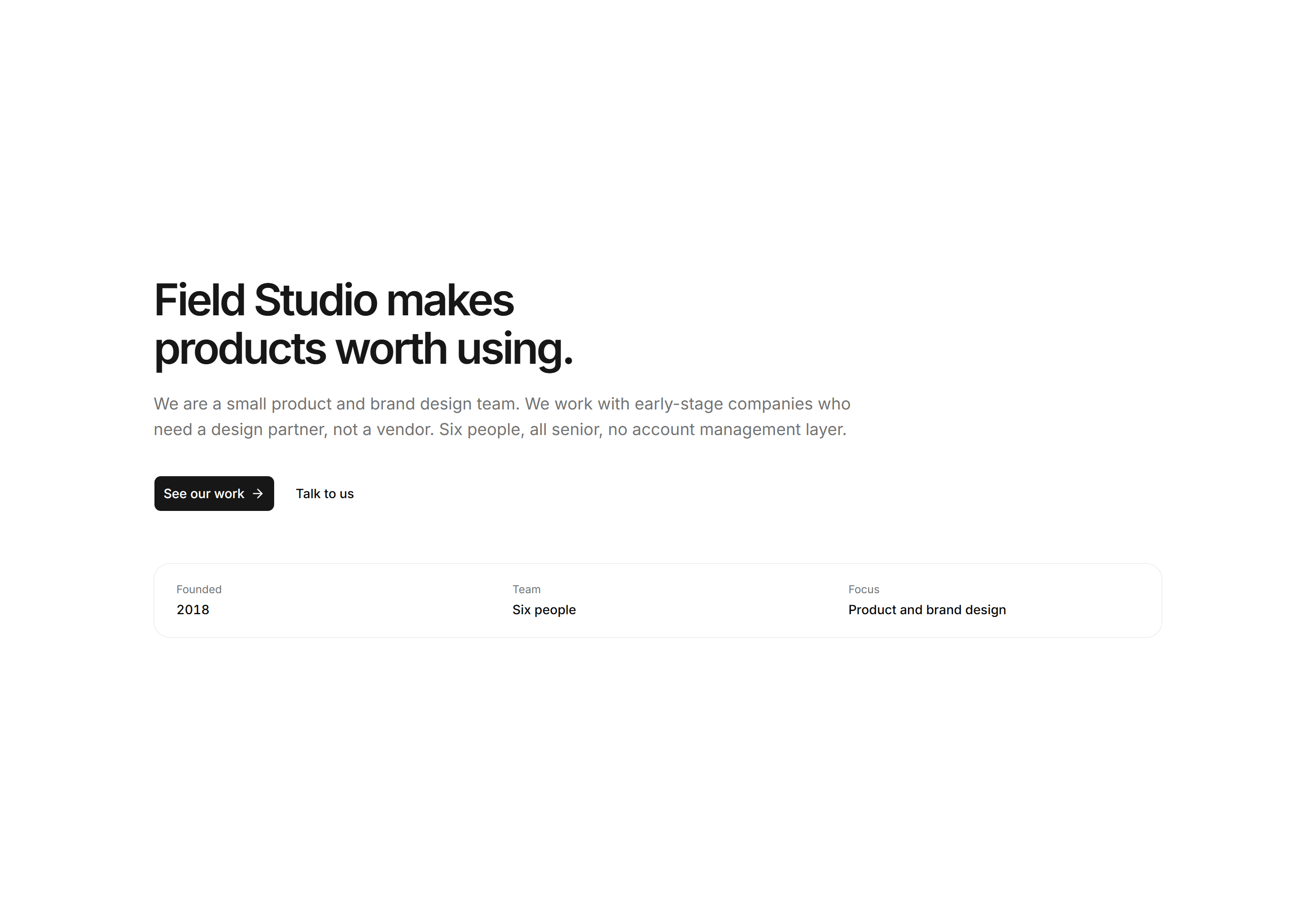 Portfolio Hero: Studio Hero