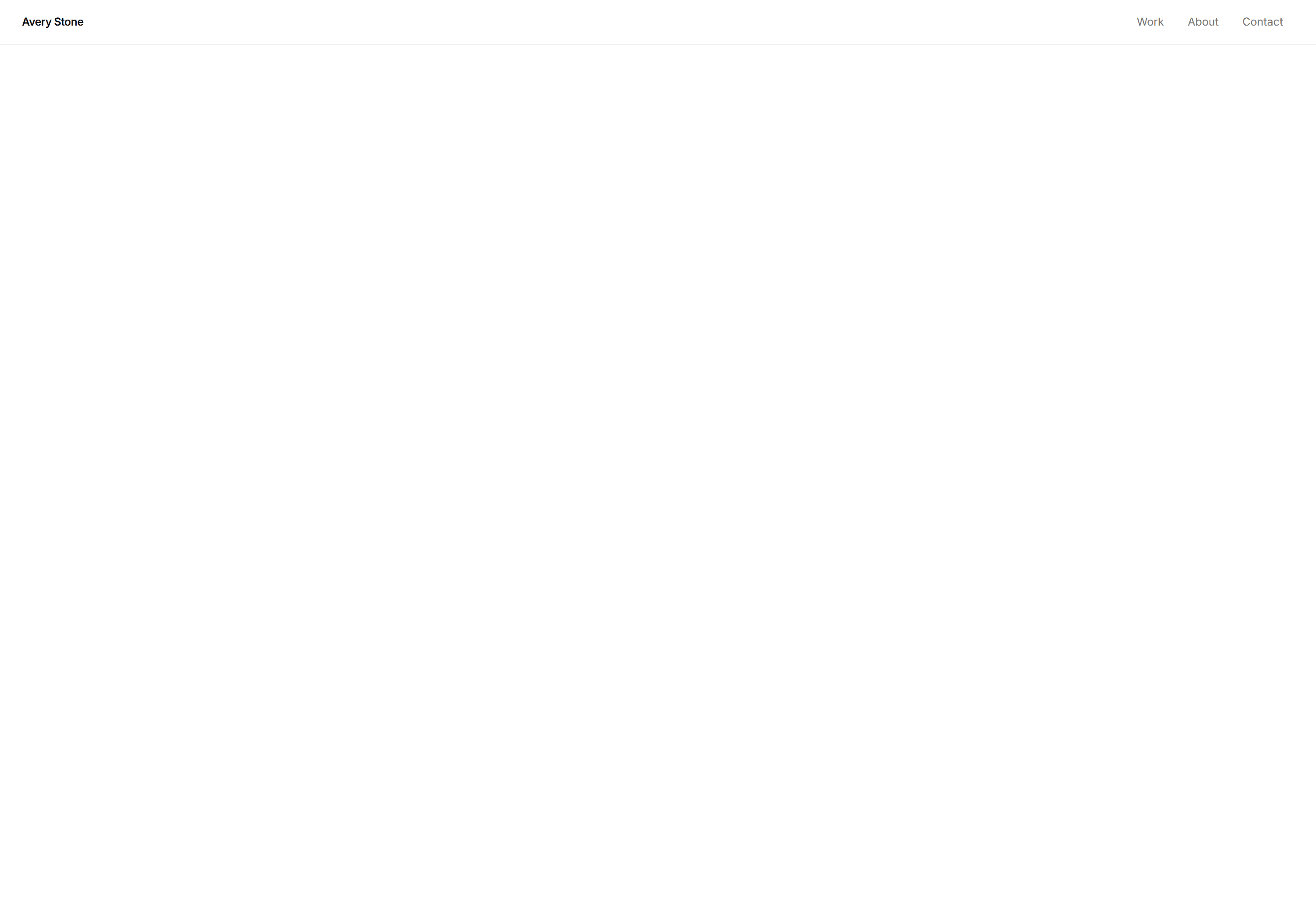 Portfolio Navbar: Compact Nav
