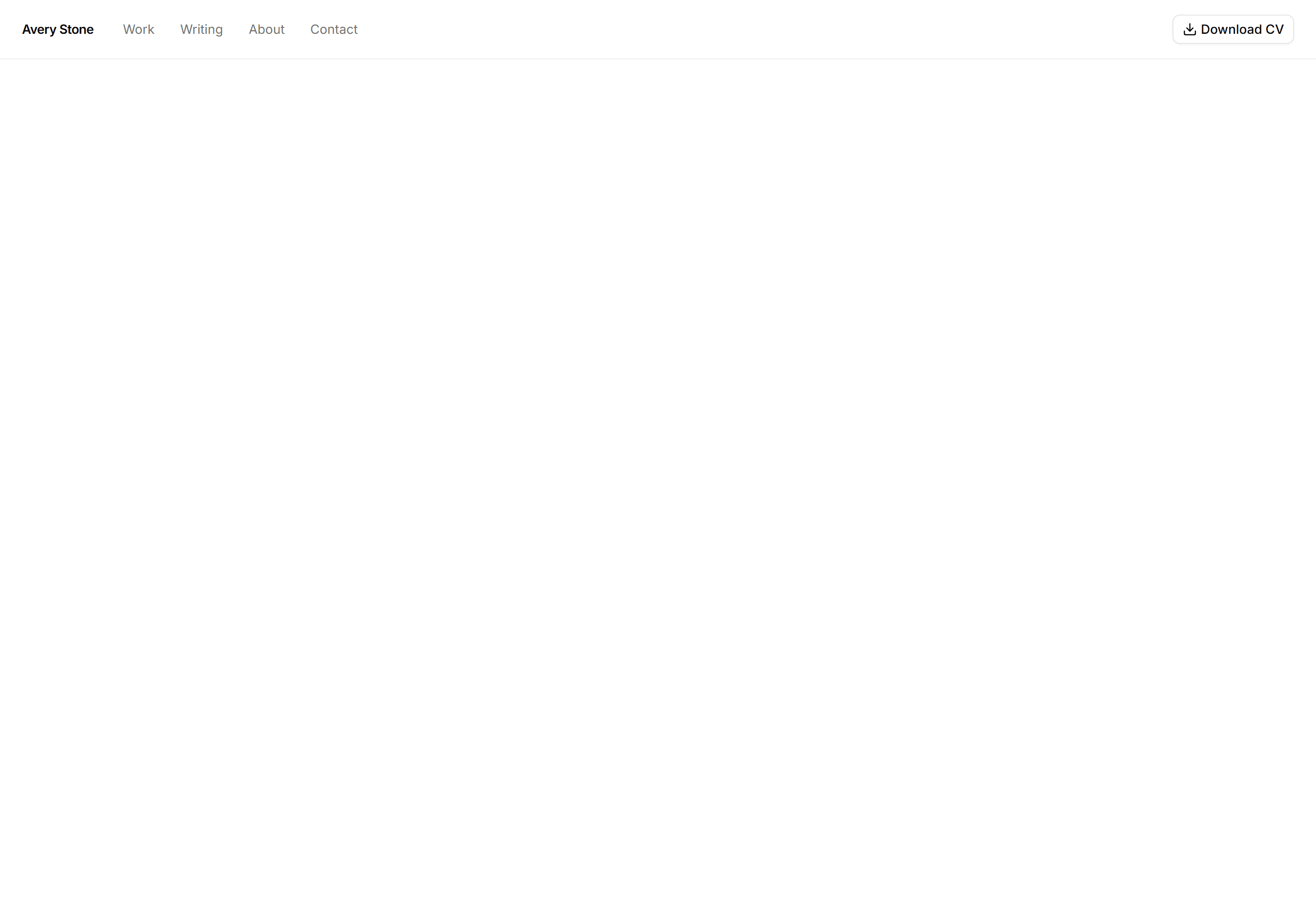 Portfolio Navbar: Nav With Resume