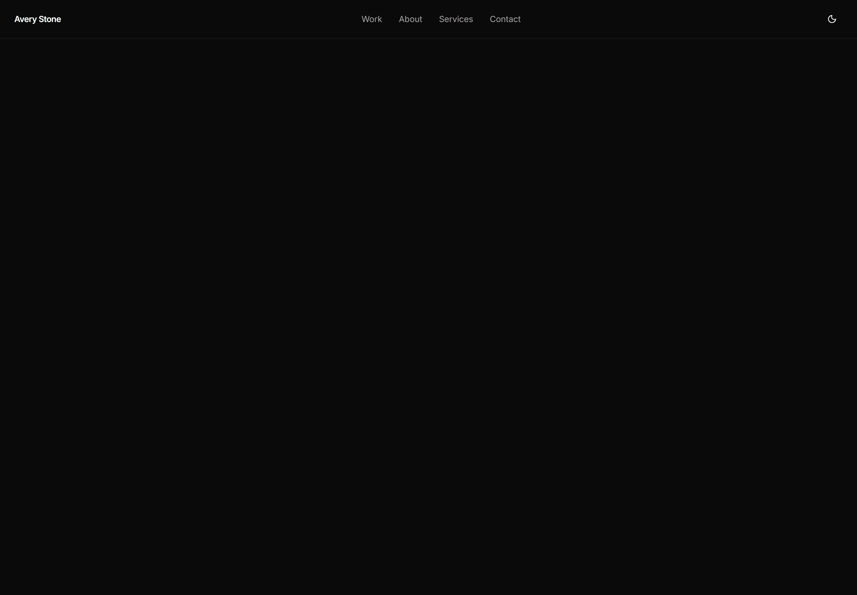Portfolio Navbar: Nav With Theme Toggle