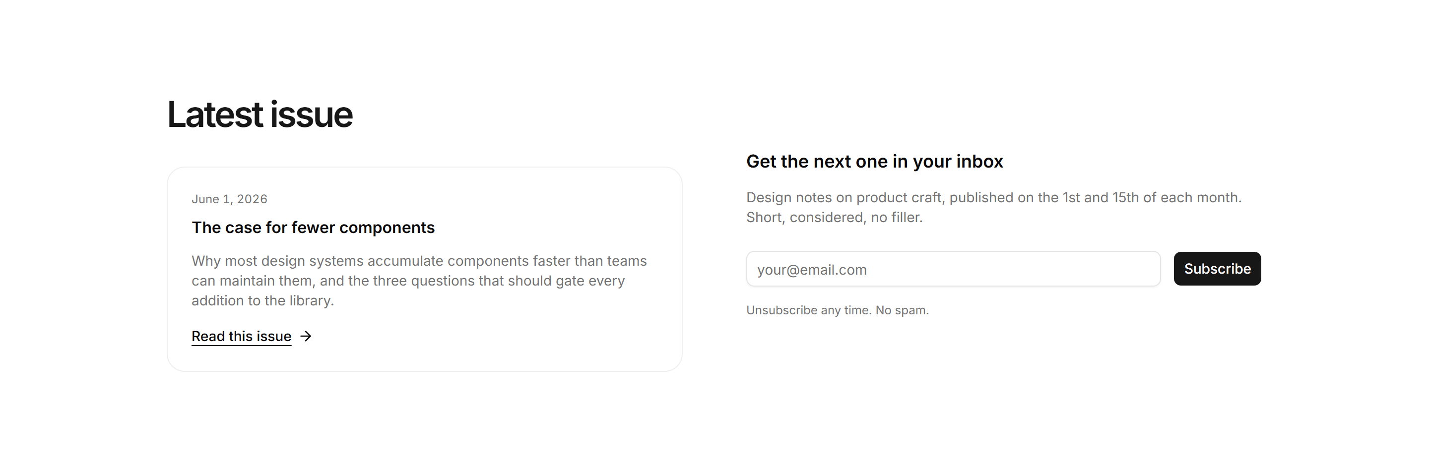 Portfolio Newsletter: Latest Issue