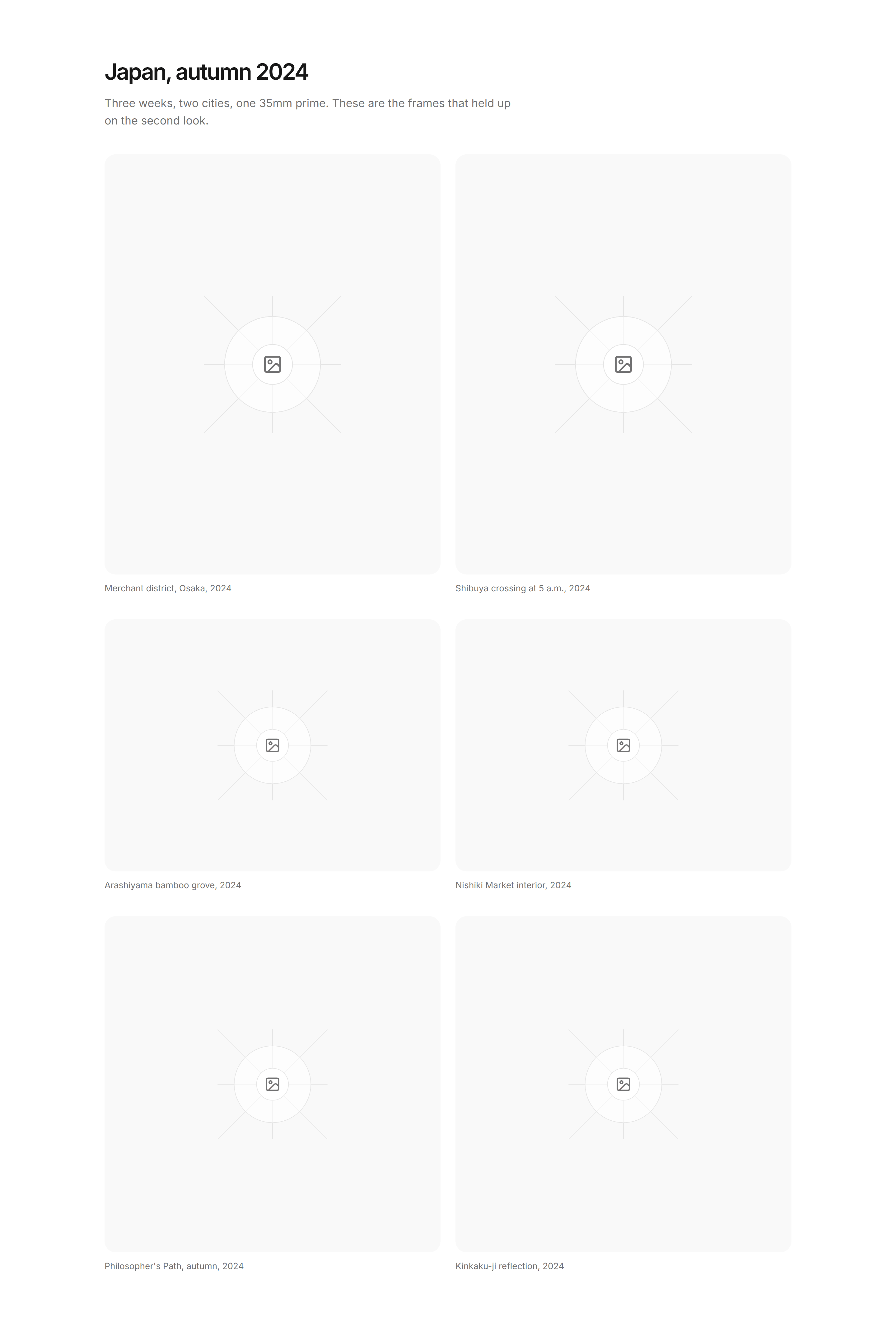 Portfolio Photography: Two Column Photos