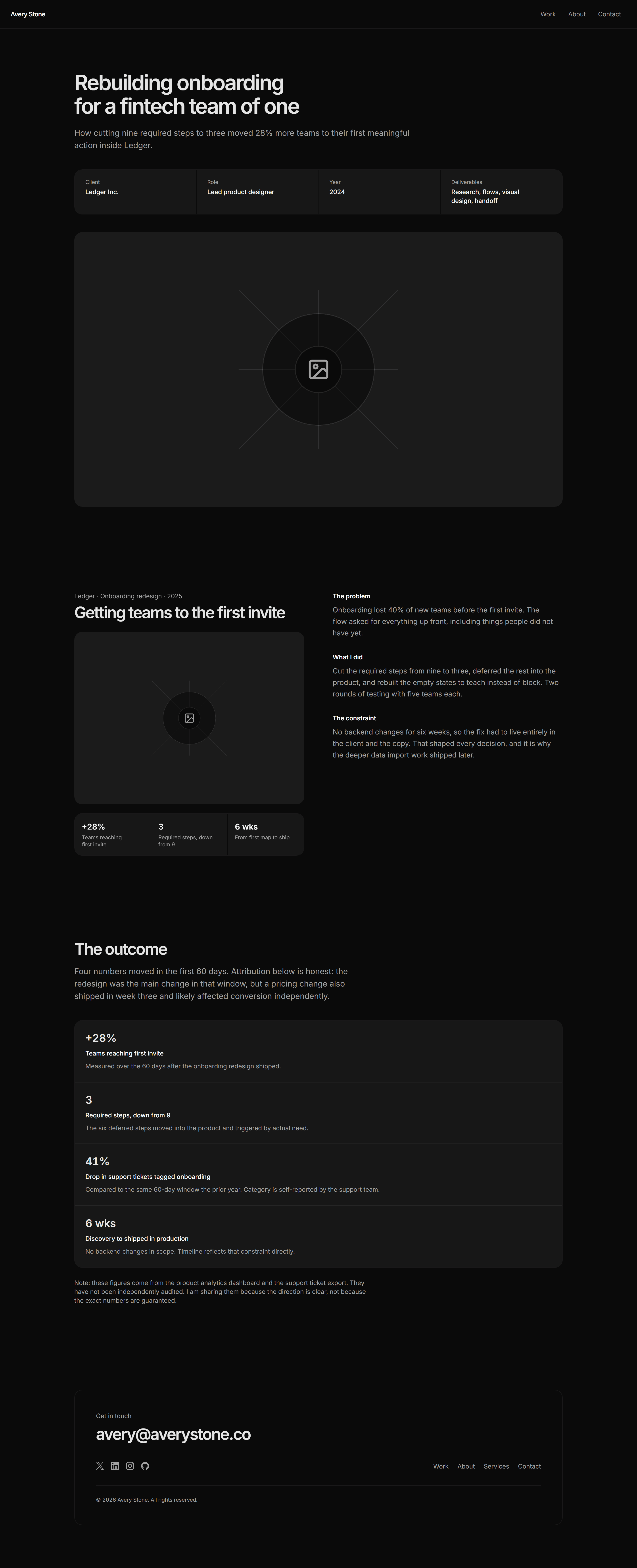 Portfolio Prebuilt Page: Project Page