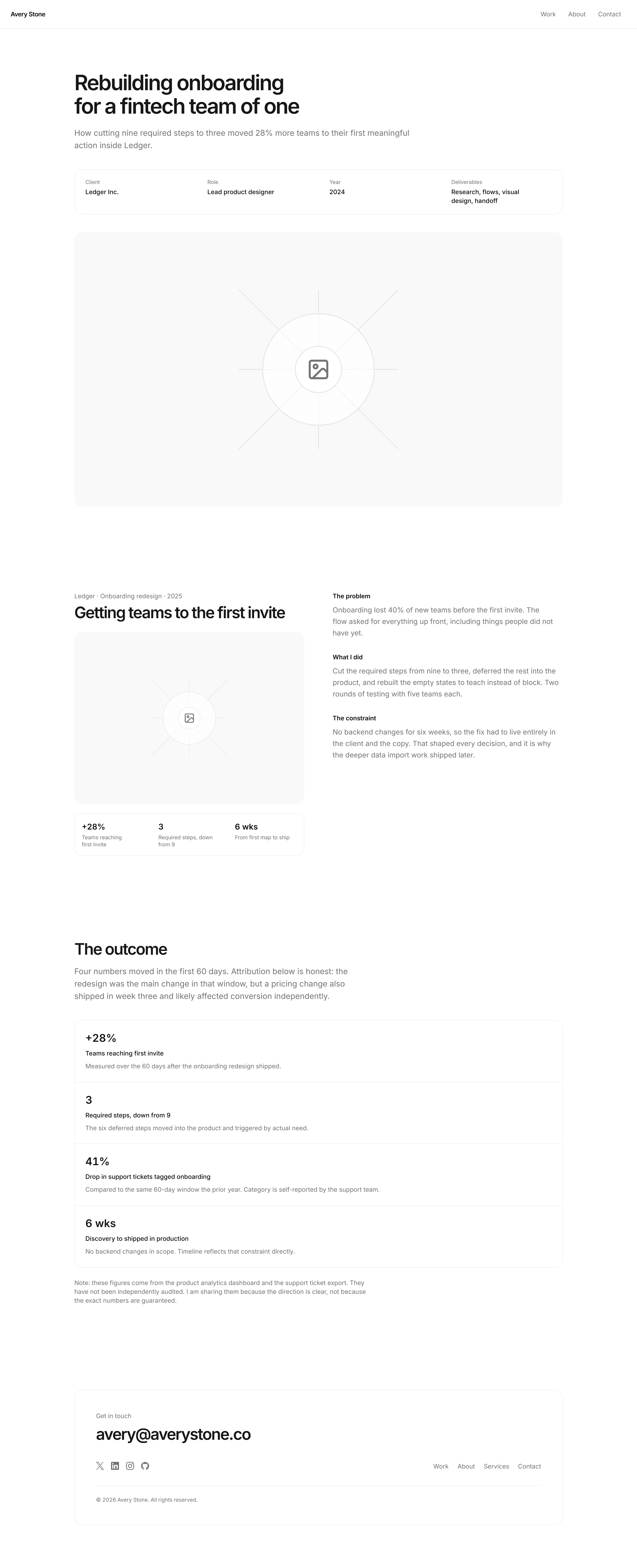 Portfolio Prebuilt Page: Project Page