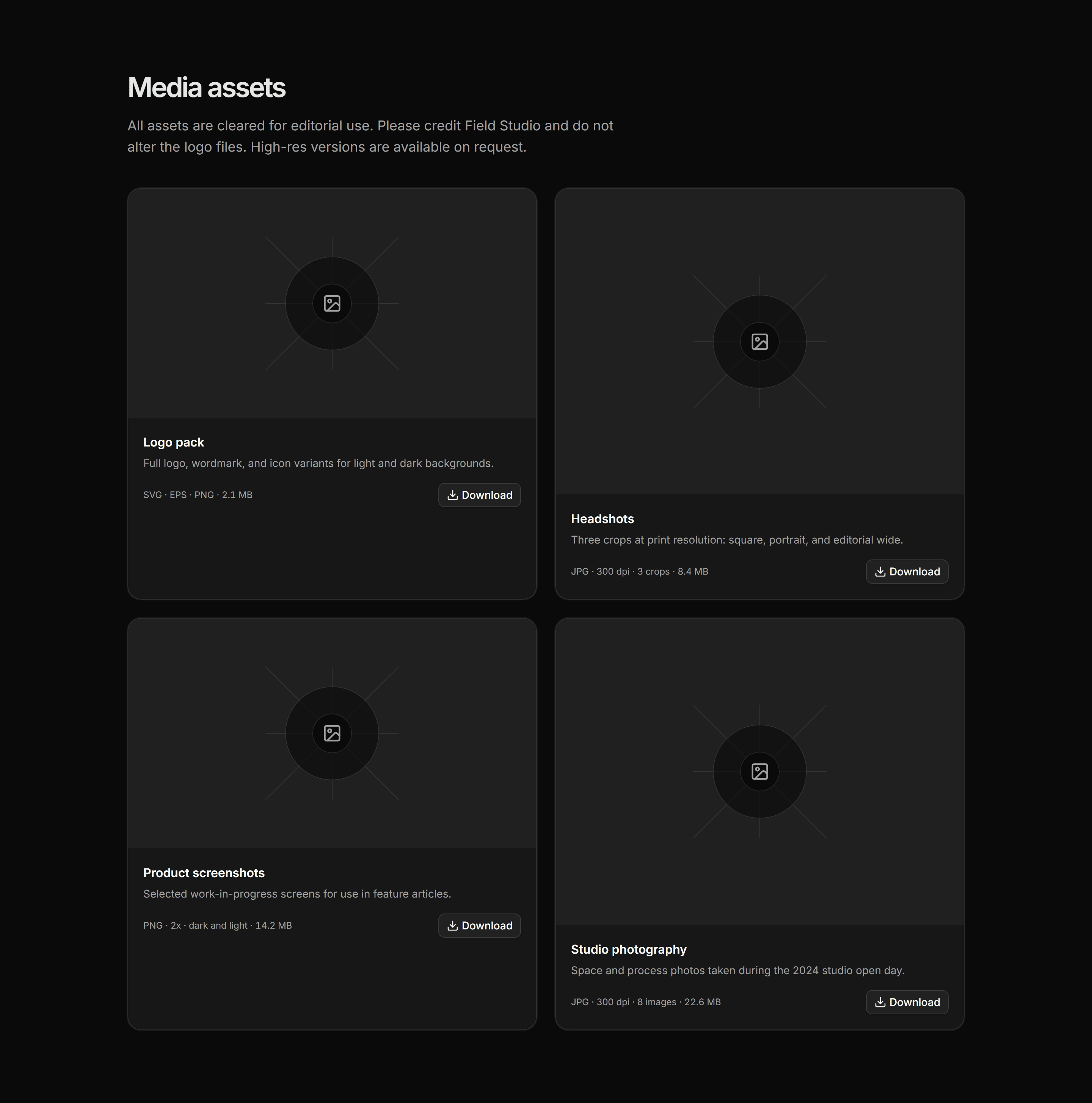 Portfolio Press Kit: Media Assets
