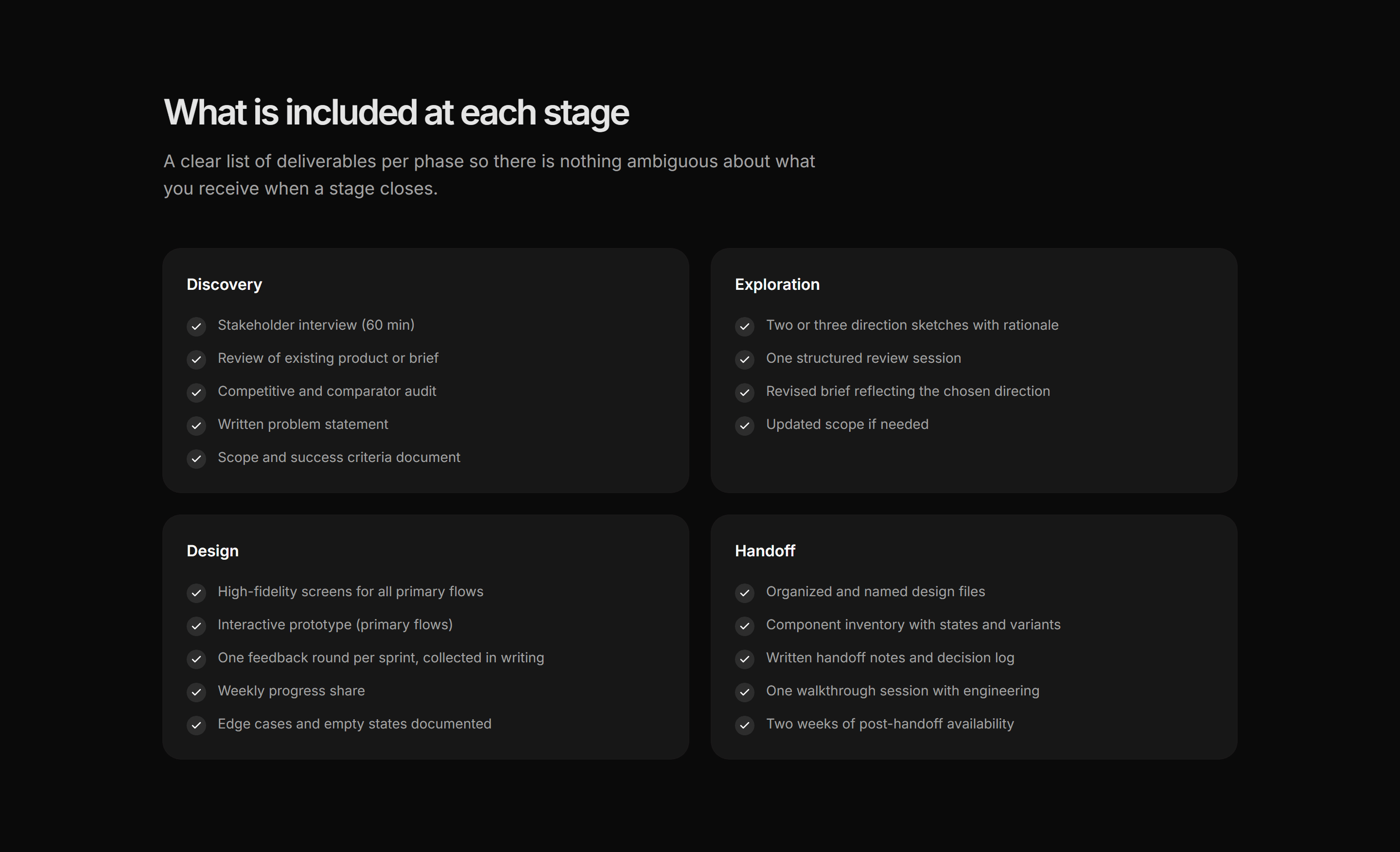 Portfolio Process: Checklist Process