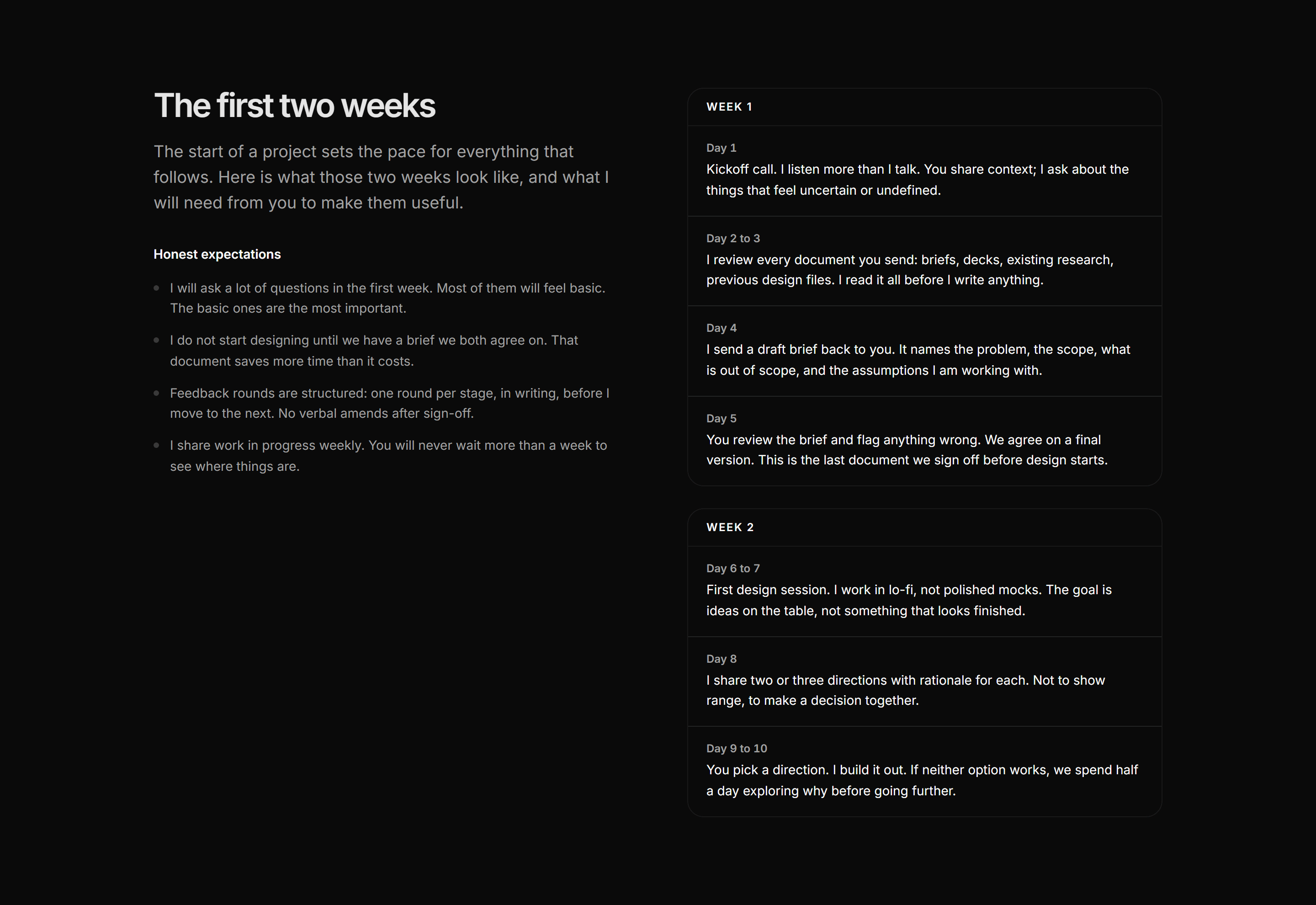 Portfolio Process: Working Together Steps