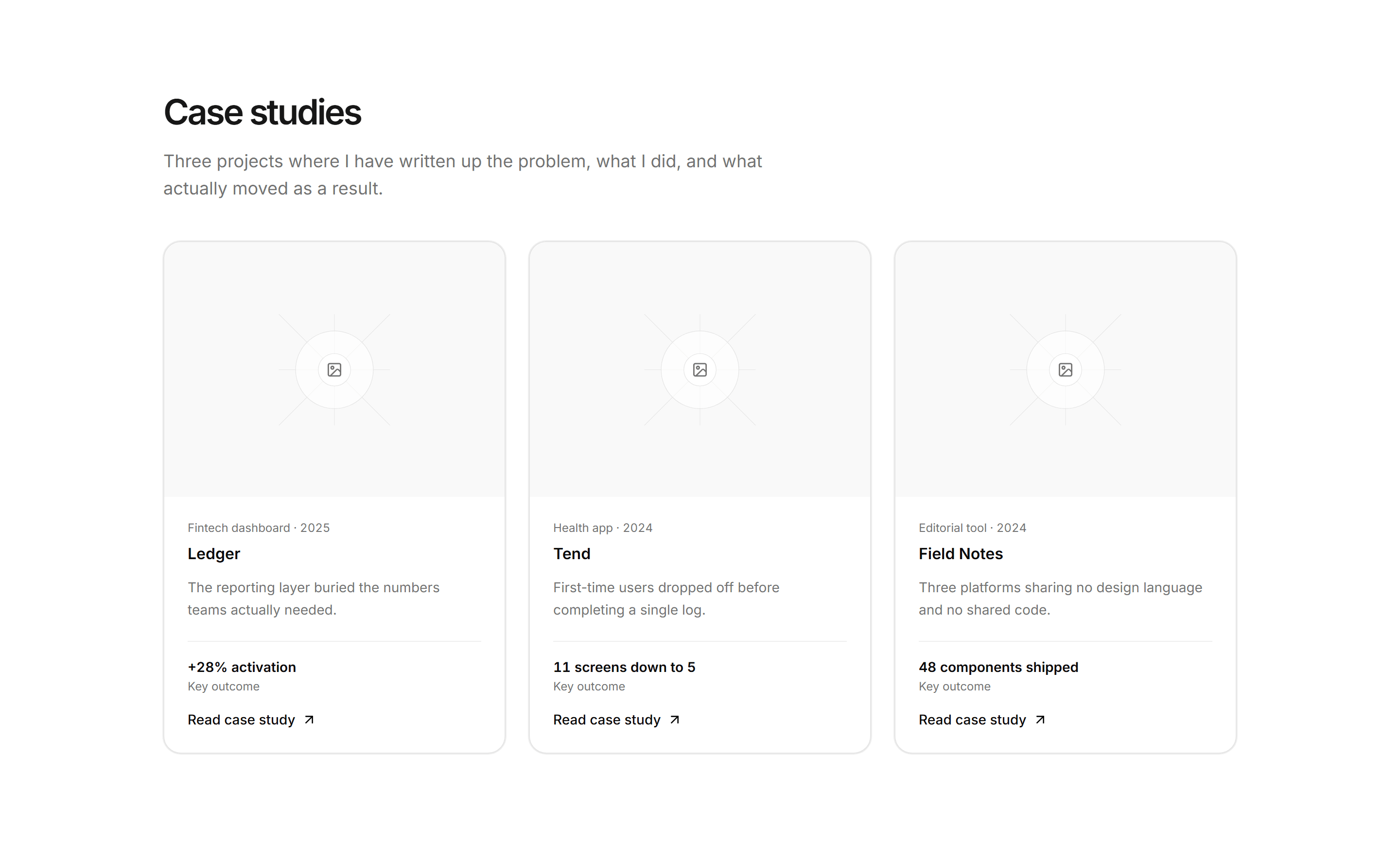 Portfolio Project Card: Case Study Card