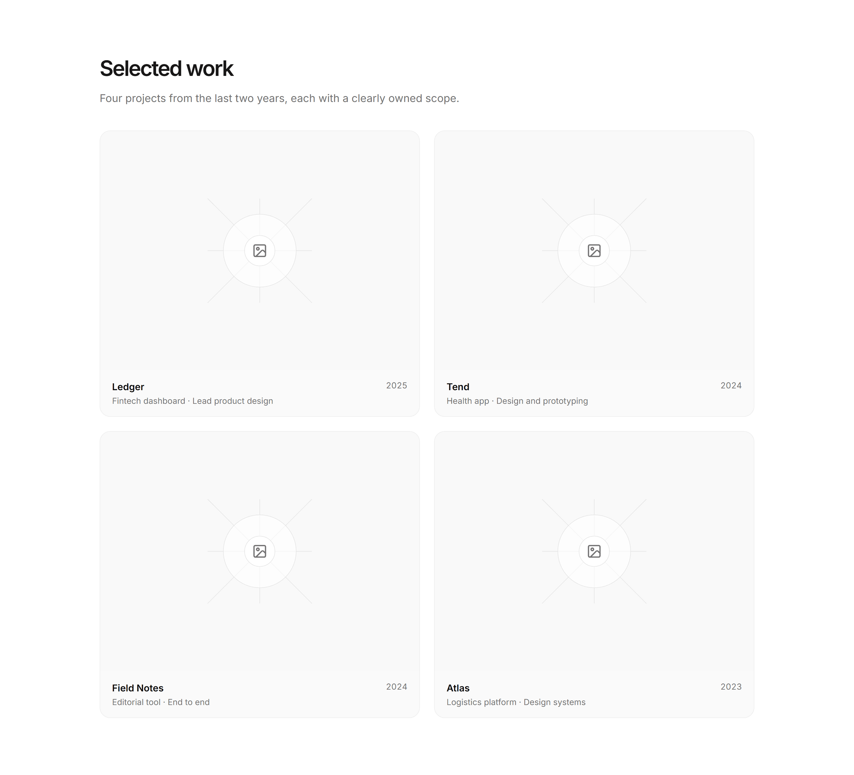 Portfolio Project Card: Duo Tone Card