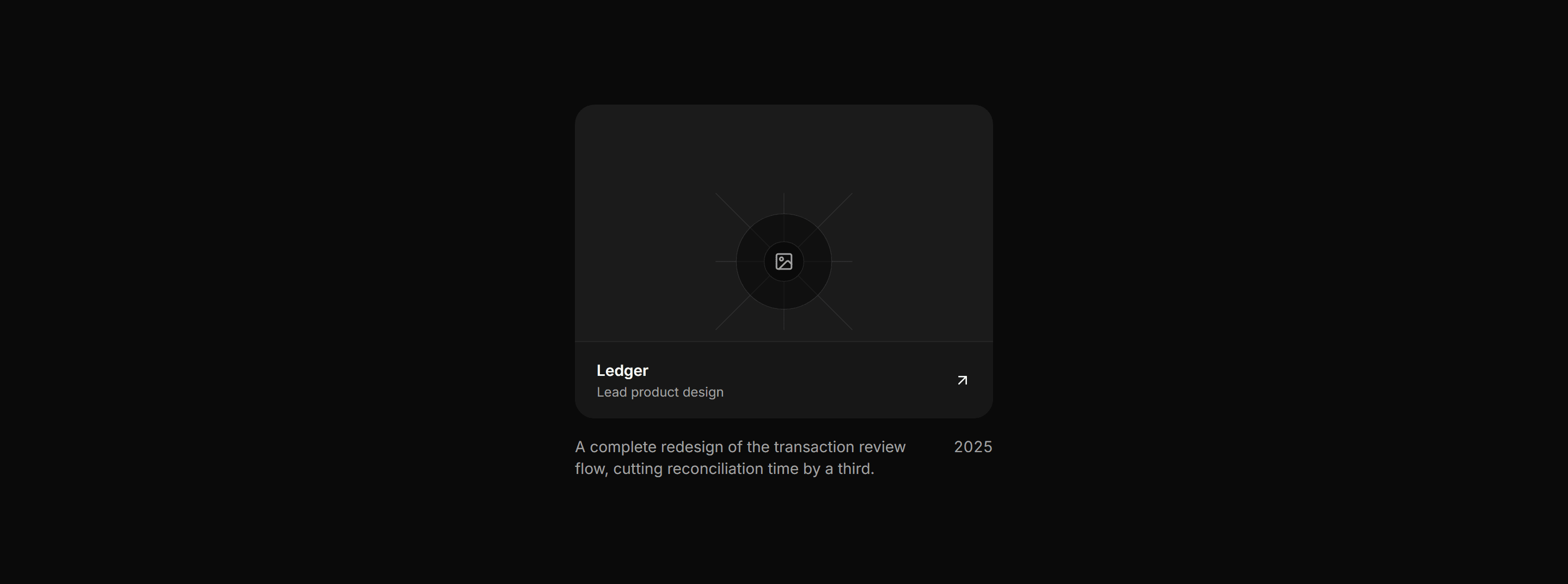 Portfolio Project Card: Hover Reveal Card