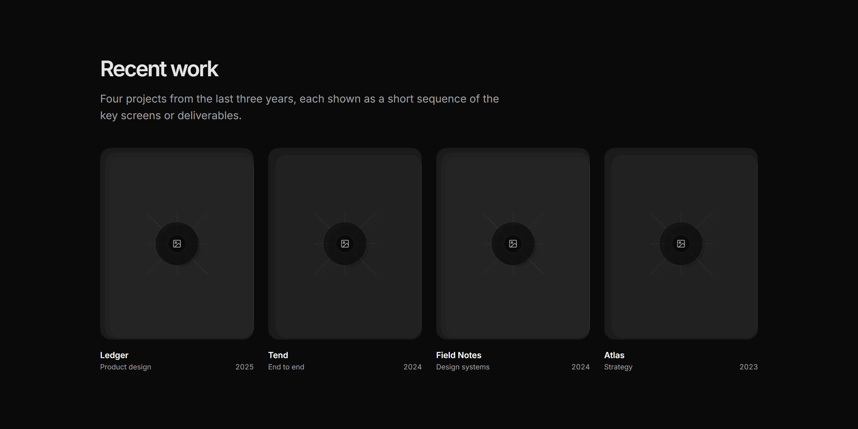 Portfolio Project Card: Image Stack Card