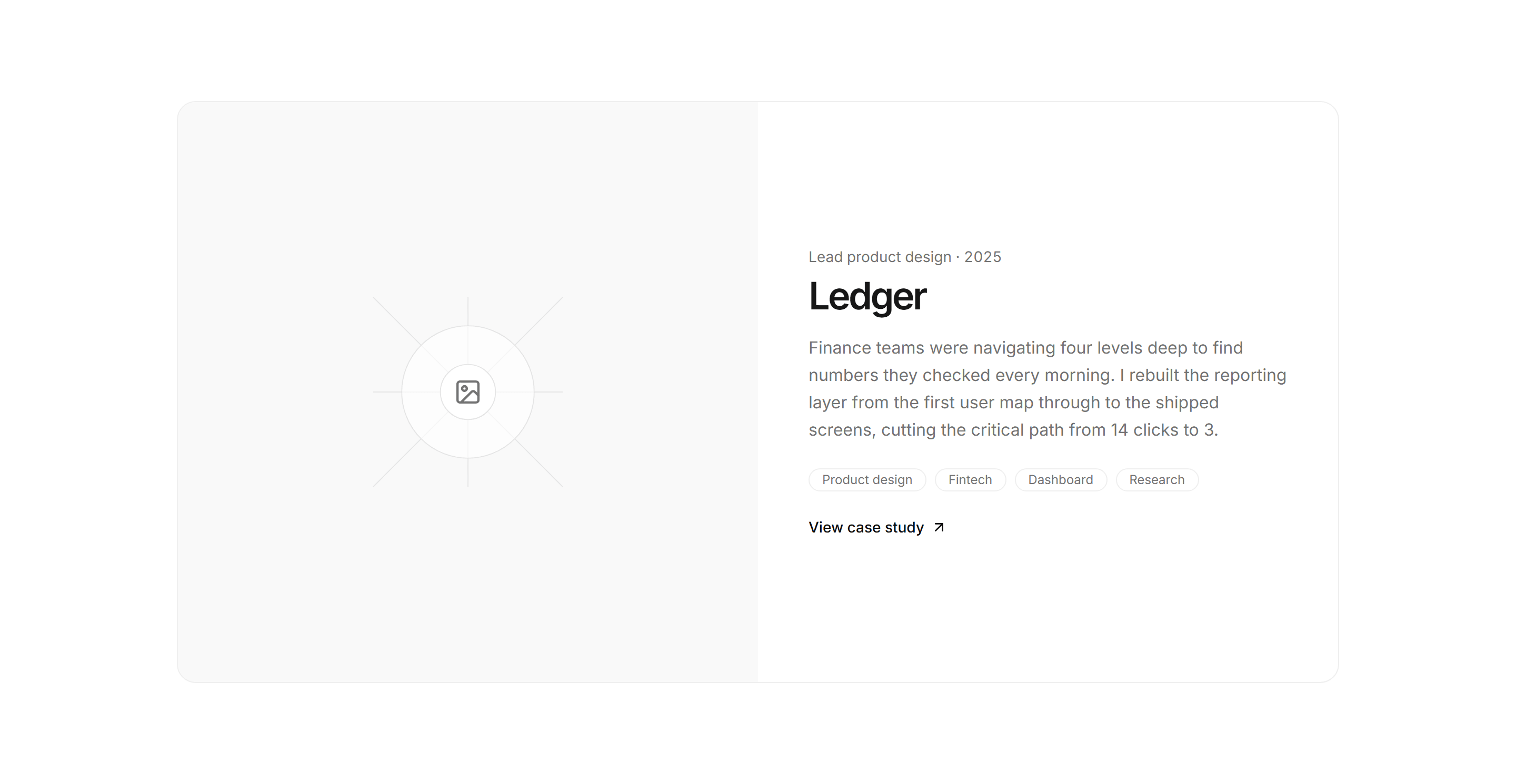 Portfolio Project Card: Split Project Card