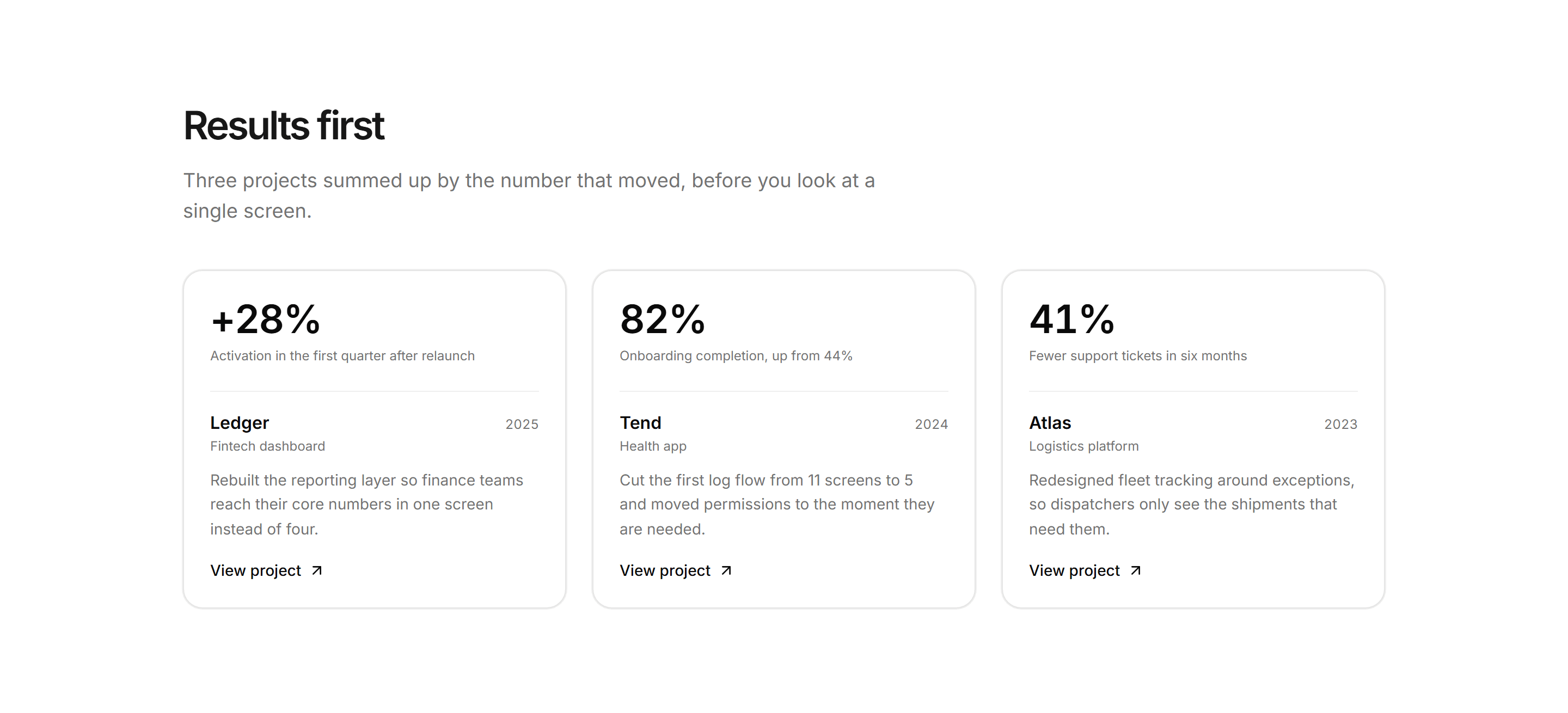 Portfolio Project Card: Stat Project Card