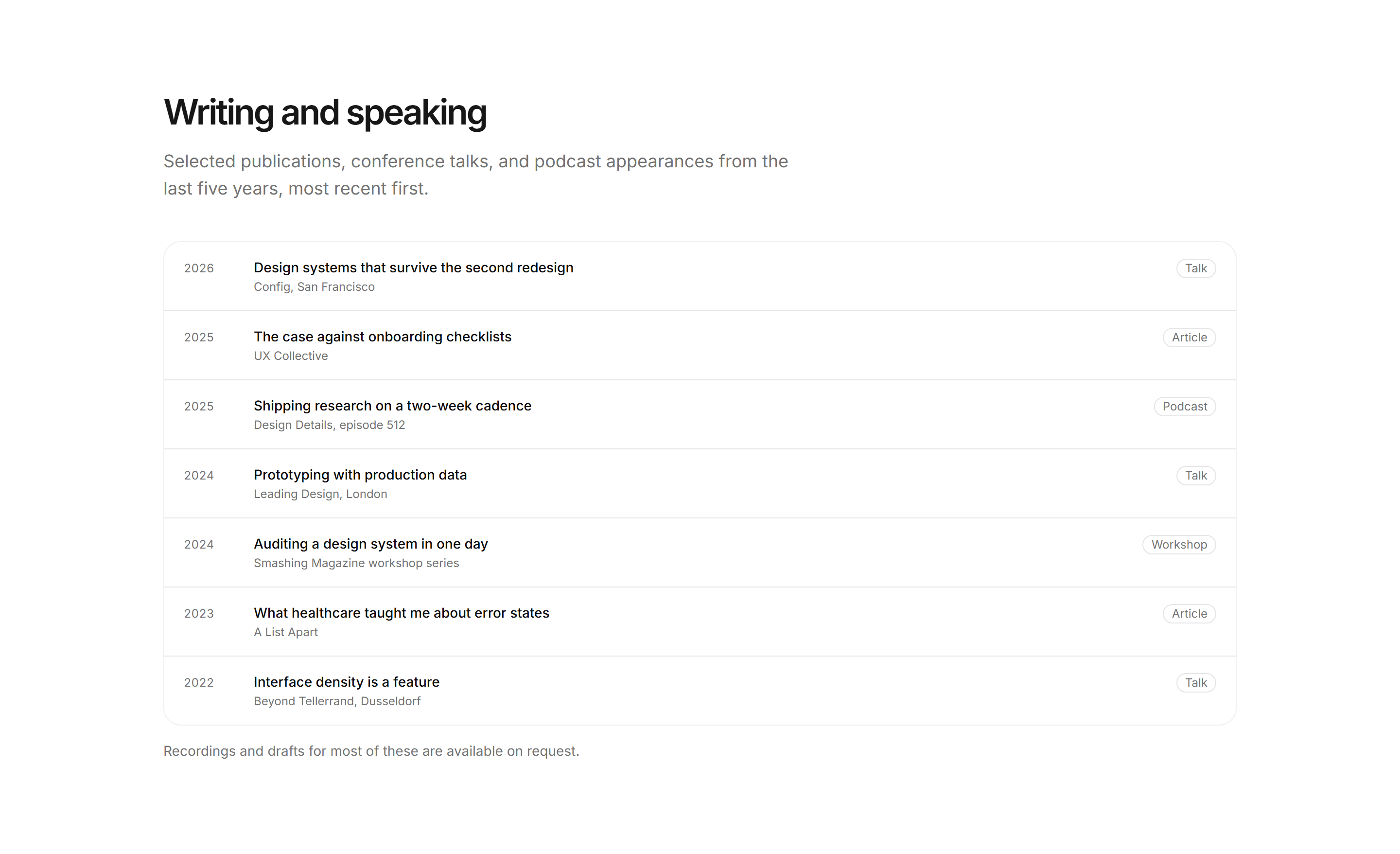 Portfolio Resume and CV: Publications and Talks