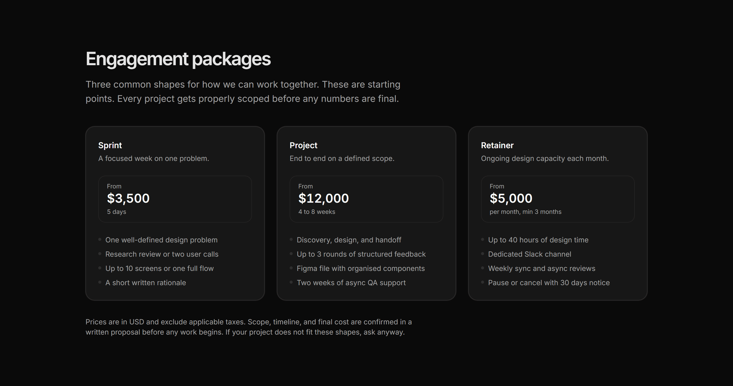 Portfolio Service: Packages Overview