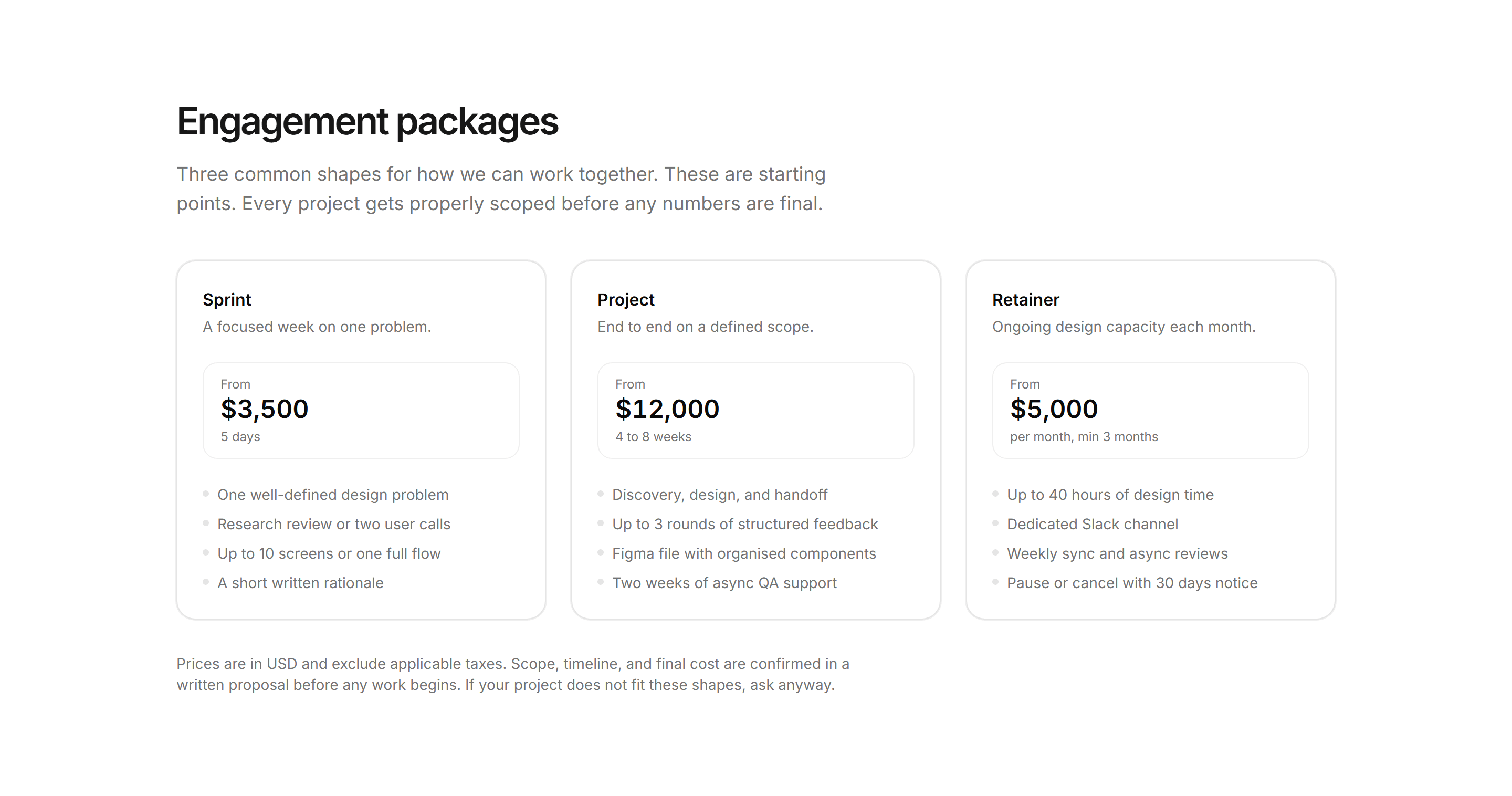 Portfolio Service: Packages Overview