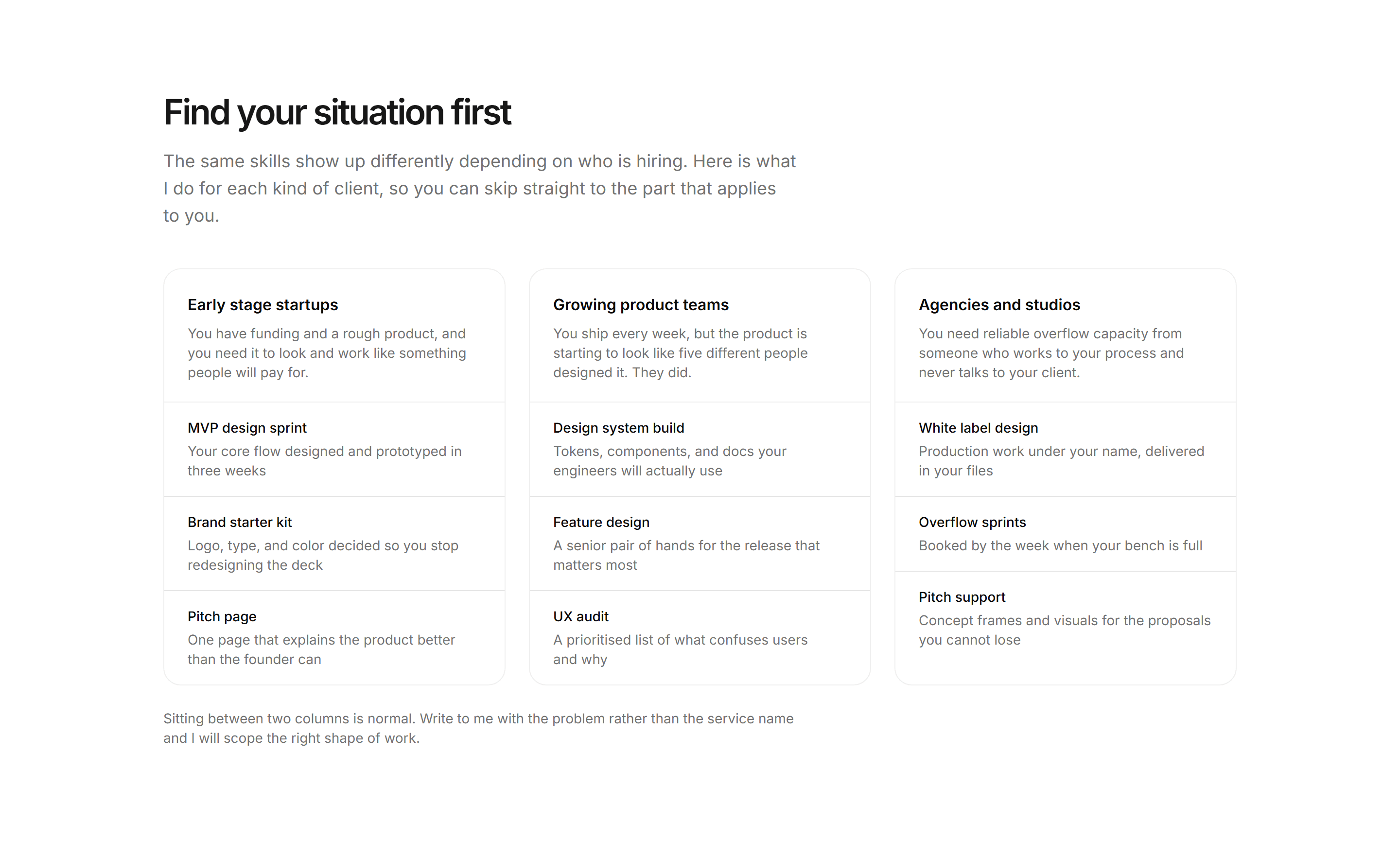 Portfolio Service: Services By Audience