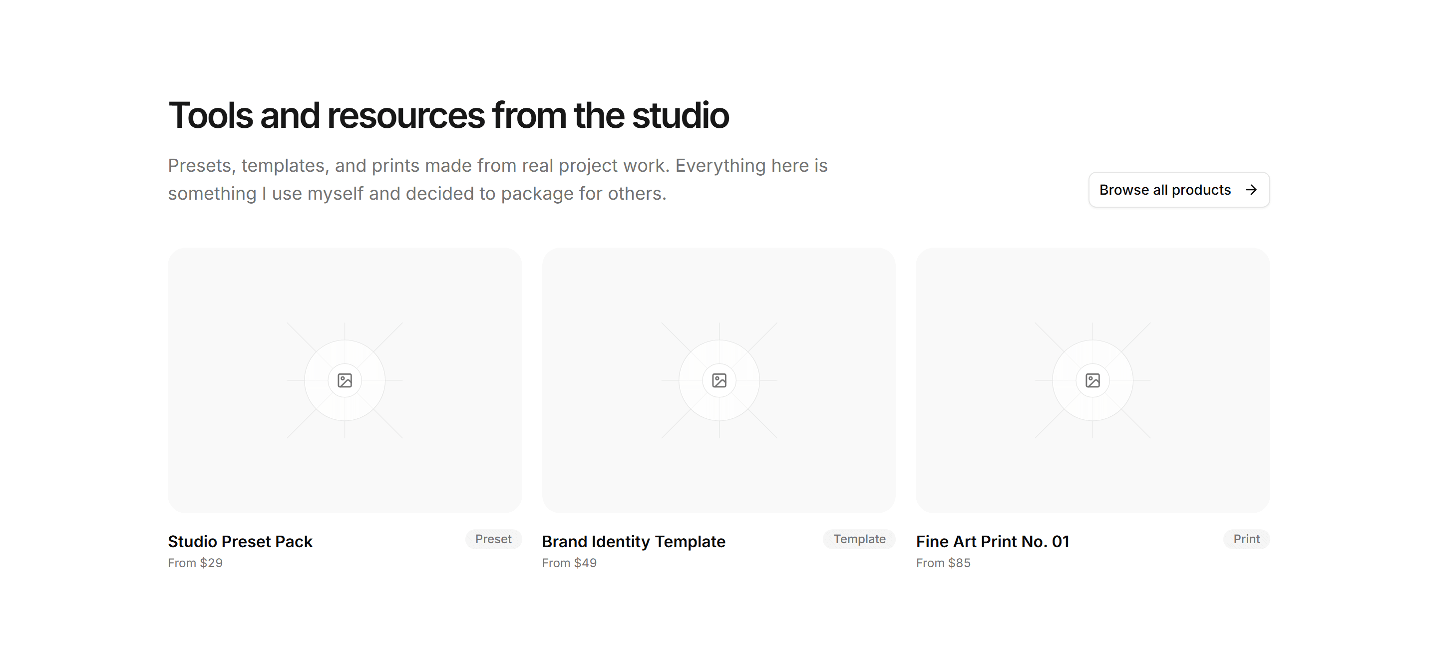 Portfolio Shop and Product: Shop Hero